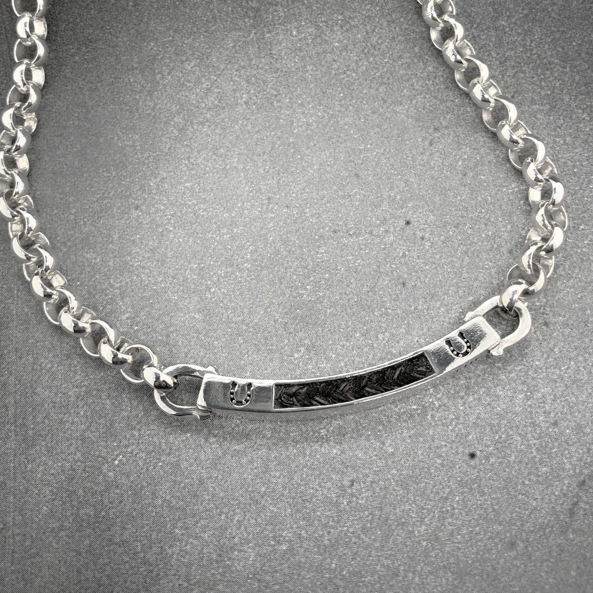 Rolo Chain Horsehair Necklace
