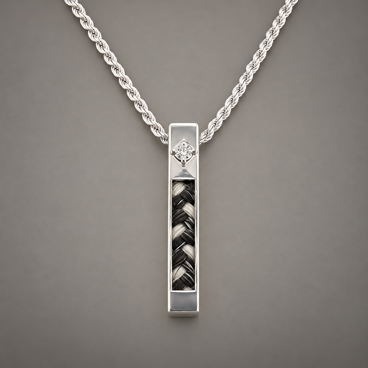 Braided Silver Bar Pendant Necklace.png