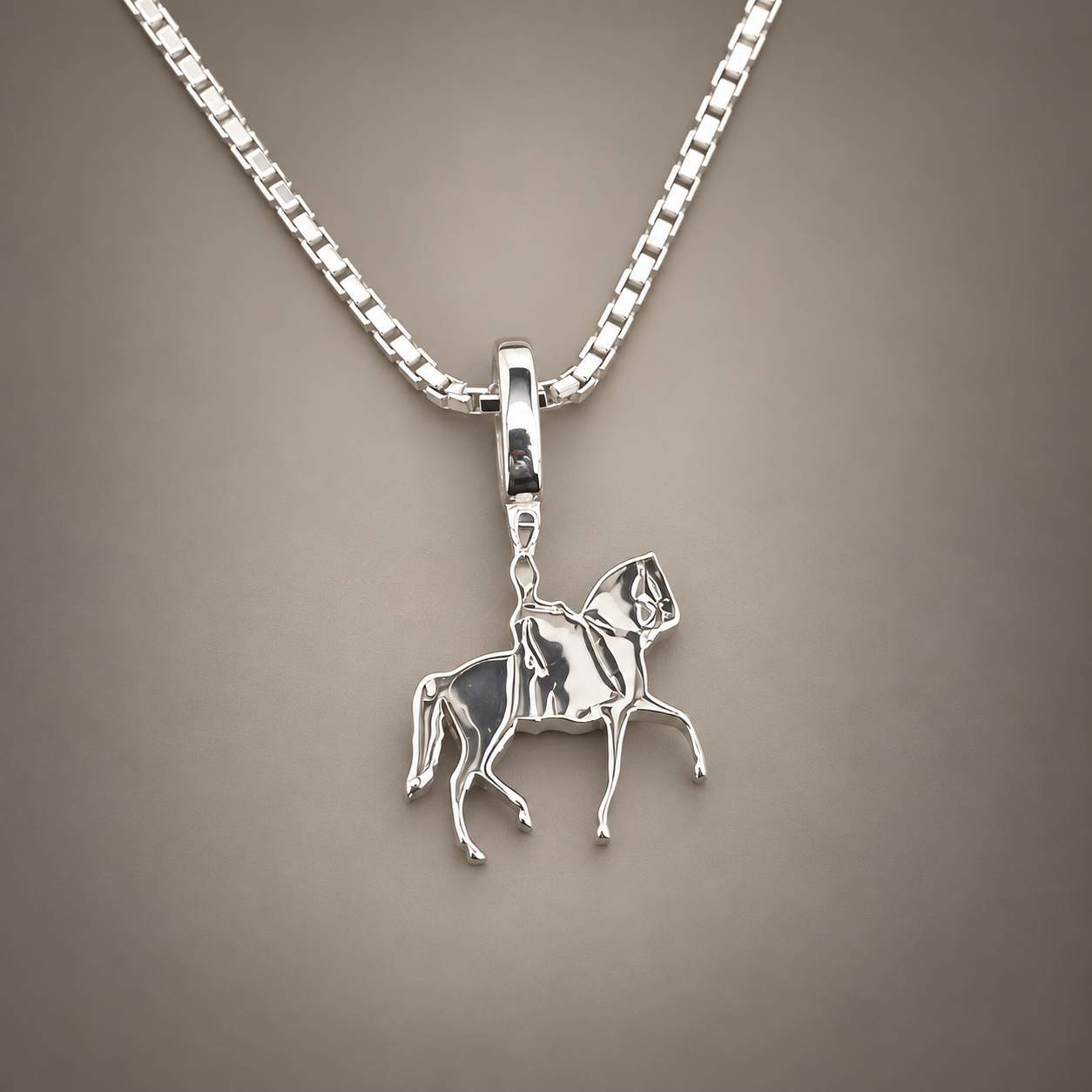 Silver Simple Bail Side Saddle Equestrian Pendant.png
