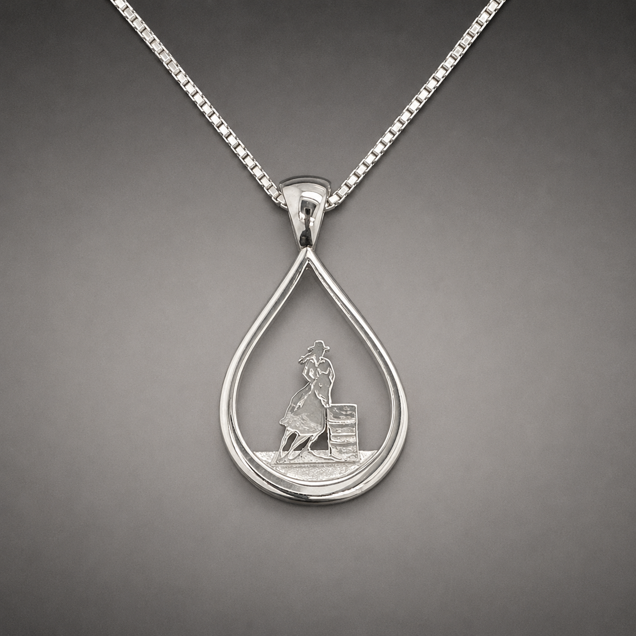 Barrel Racer Teardrop Necklace