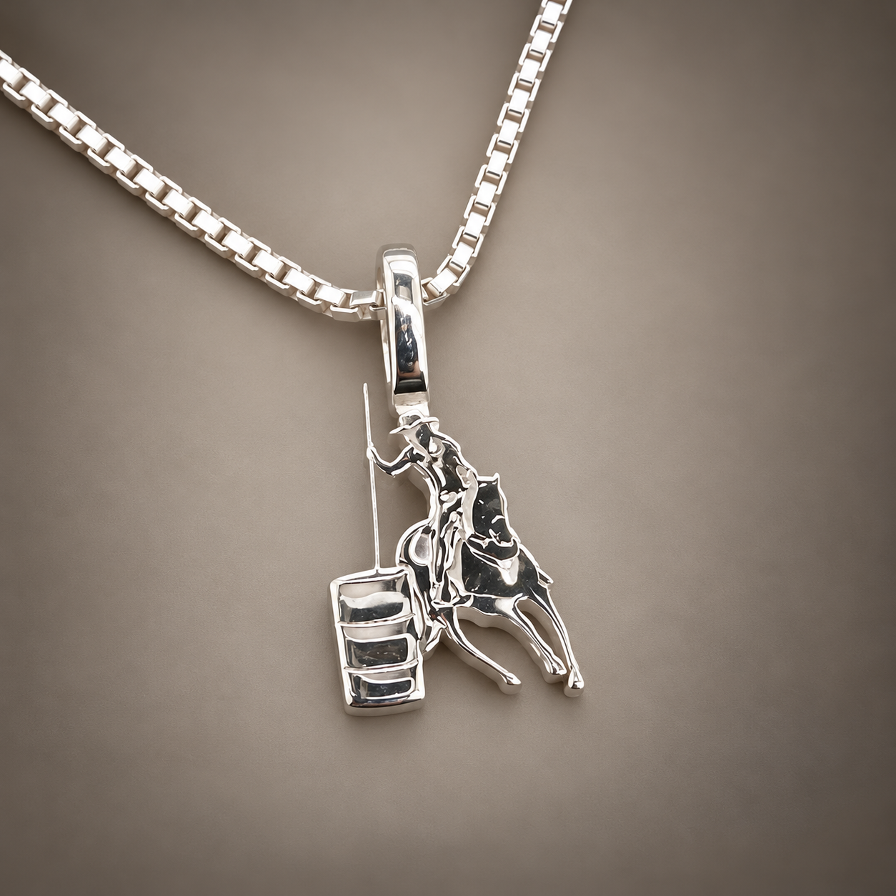 Working Equitation Garrocha Pole Simple Bail Necklace