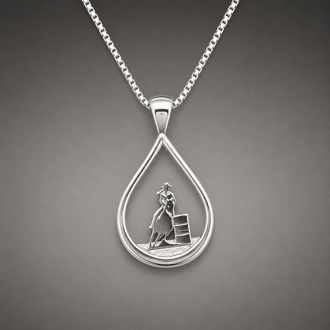 Barrel Racer Teardrop Necklace