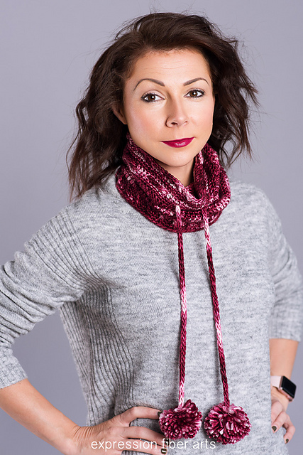 Cranberry Cream Cowl Hat (Copy)