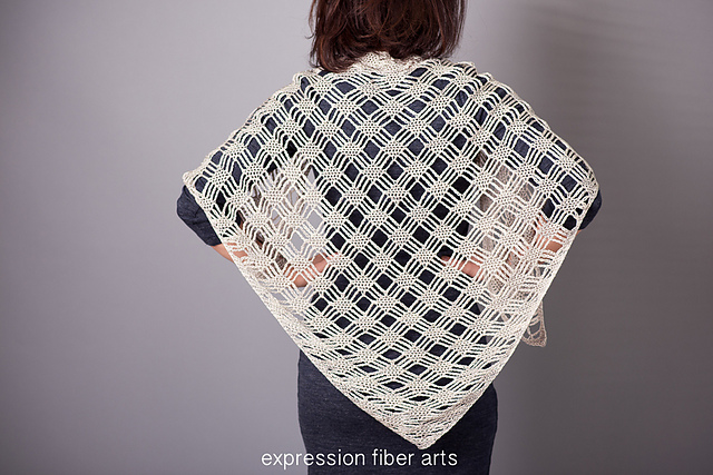 Misty Morning Triangle Shawl