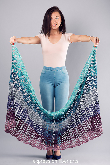 Succulent Garden Shawl