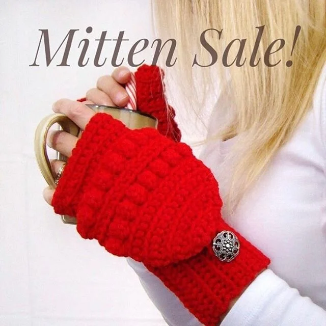 Mitten Sale! From now through March 15, get 10% off when you purchase any mittens or mitten sets in my Etsy shop, CreativeEndeavorsKS. No coupon needed! #etsysale #etsy #etsyseller #mittens #convertiblemittens #creativeendeavorsks  #promotions #mitte