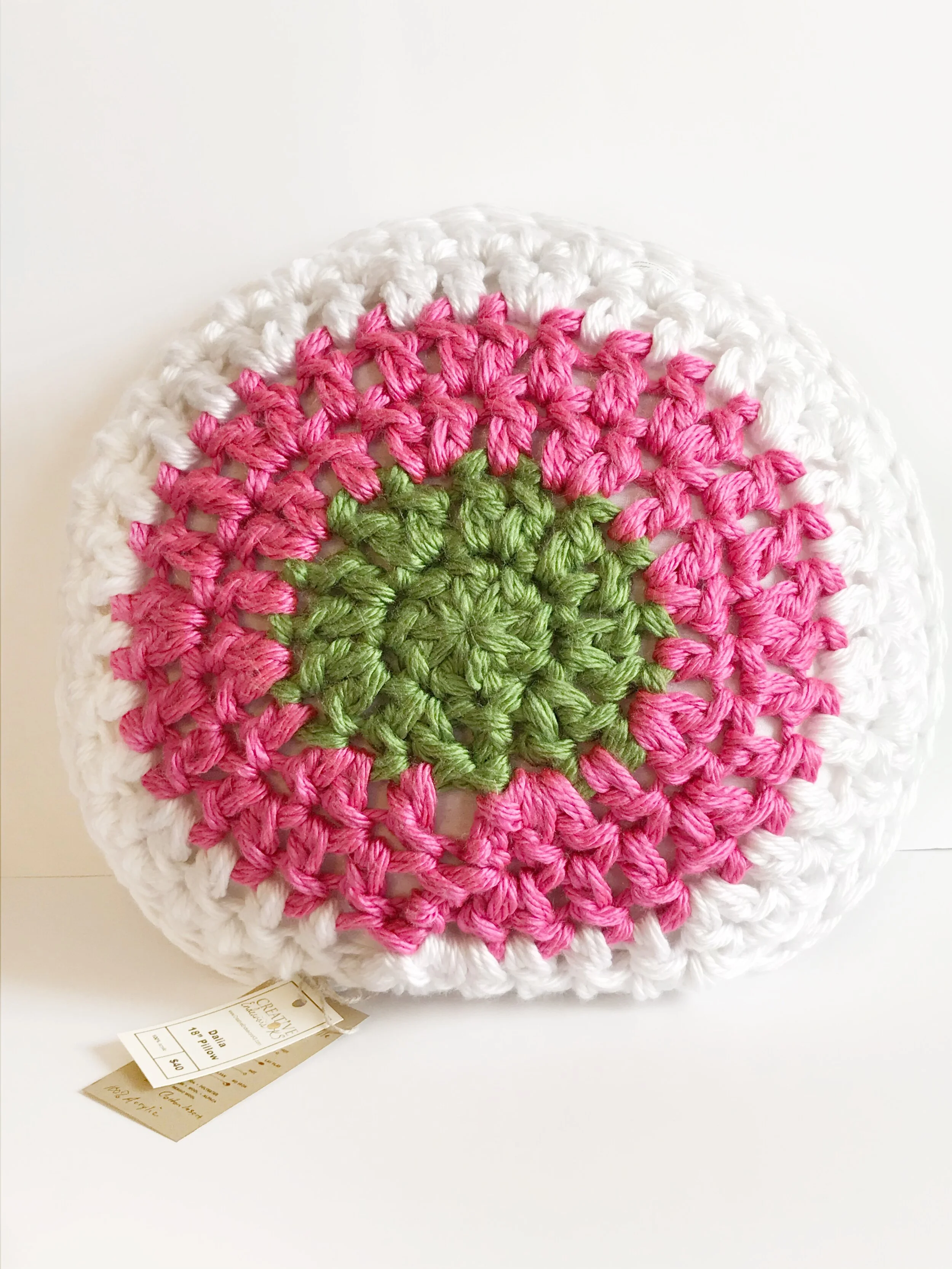 Dahlia 18" Round Pillow