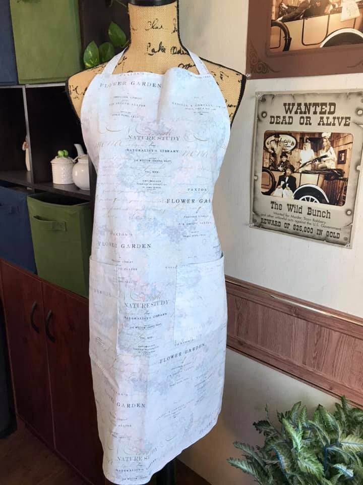 Nature Garden Full Apron with Pockets
