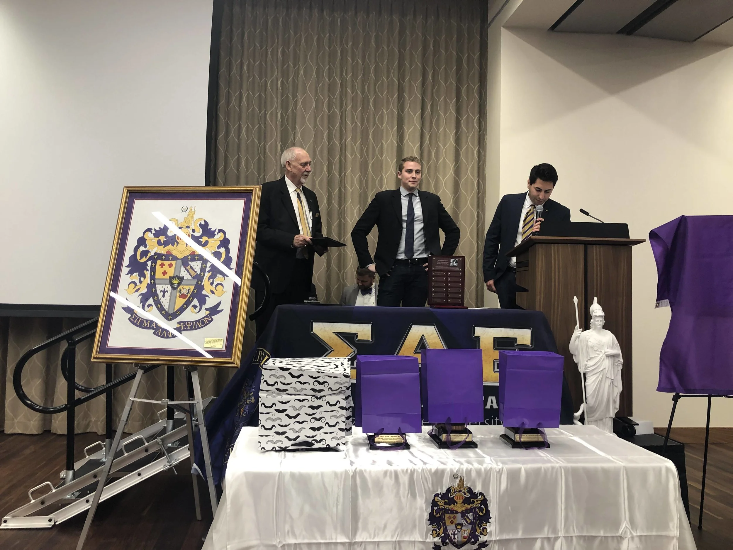 Bill Wienke, TX Alpha ‘60, receives the Order of the Lion Award