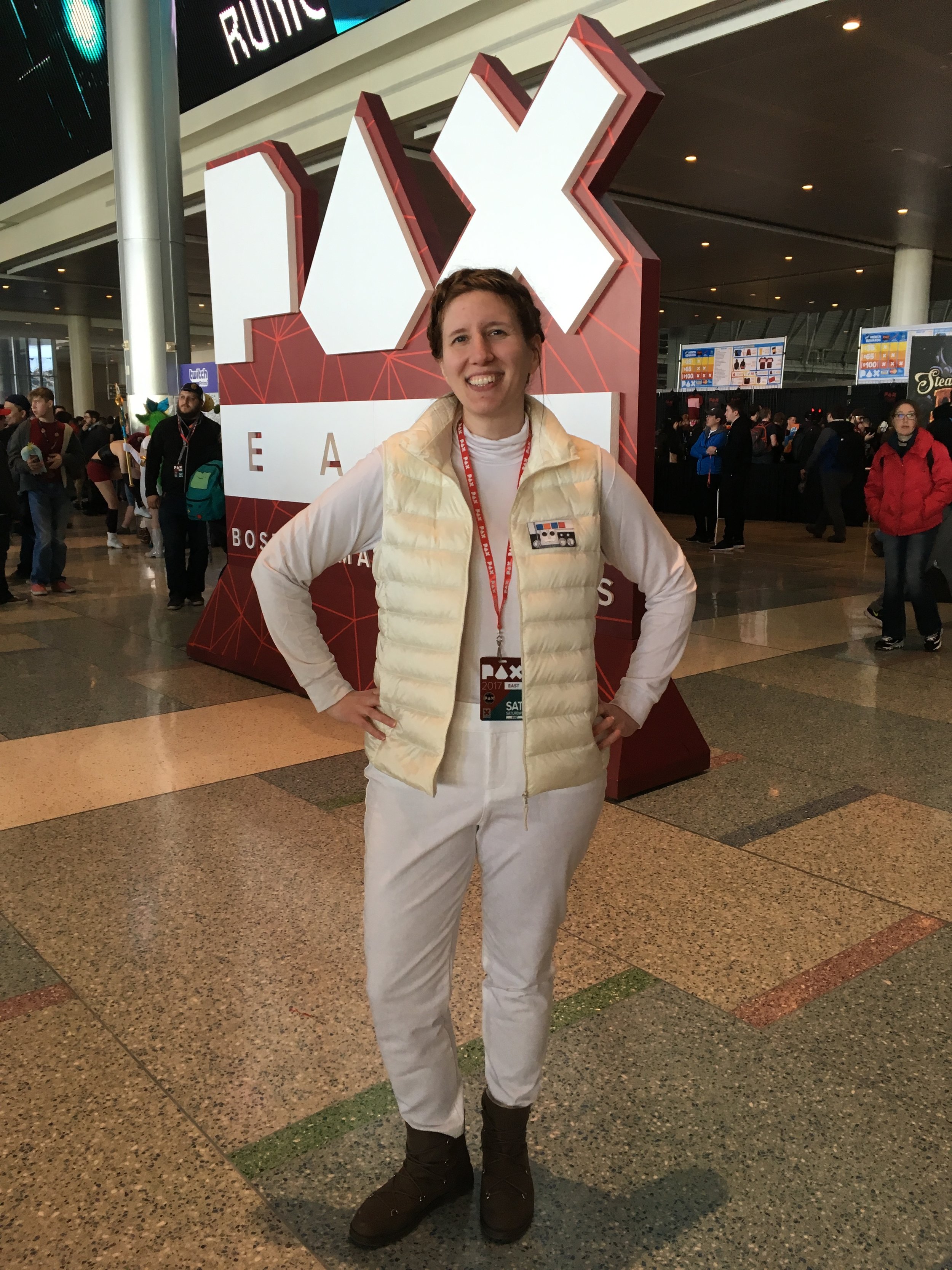  Cosplaying as Hoth Leia at PAX East, 2017 