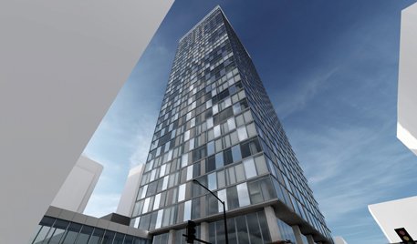  Turrim LLC has proposed the construction of a 33-story, 390-unit high-rise apartment development at 515 Walnut St. The building would be the third-tallest in Iowa and the highest housing option between Denver and Chicago, according to the developer.