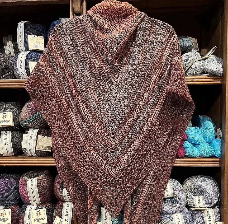 Woweee!!! This beauty is a dream to crochet! Who&rsquo;s ready to cast on? June 14th 2pm-3:30 link on our website!