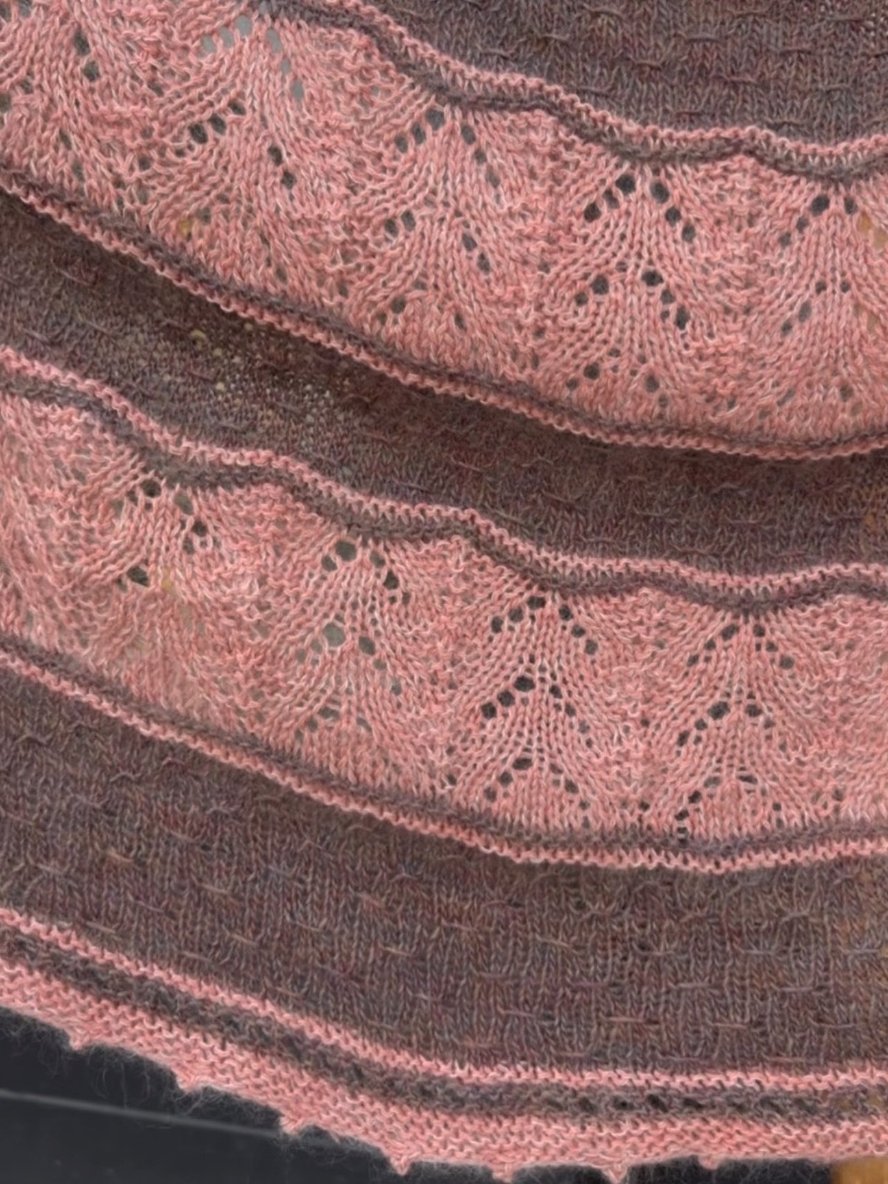 This years knit MAL is magic. All details on our website. This is the #sugarpineshawl from @alexfrankelknits
