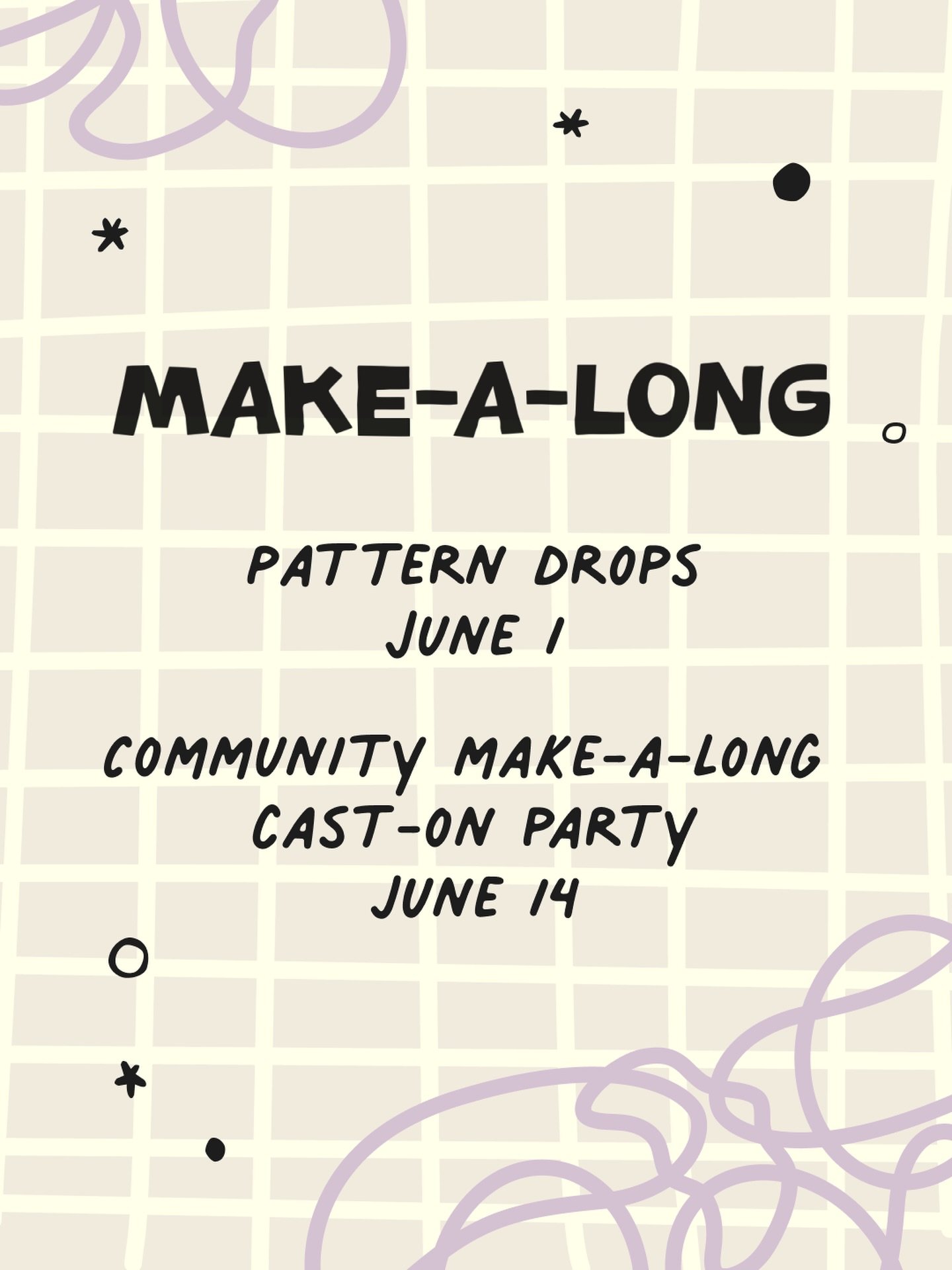 We have such exciting news! We have been busy working on our make alongs for this year&rsquo;s Yarn Crawl. Patterns drop June 1. With our cast on party scheduled for June 14. Details to follow on our website. Make sure you sign up for our newsletter 