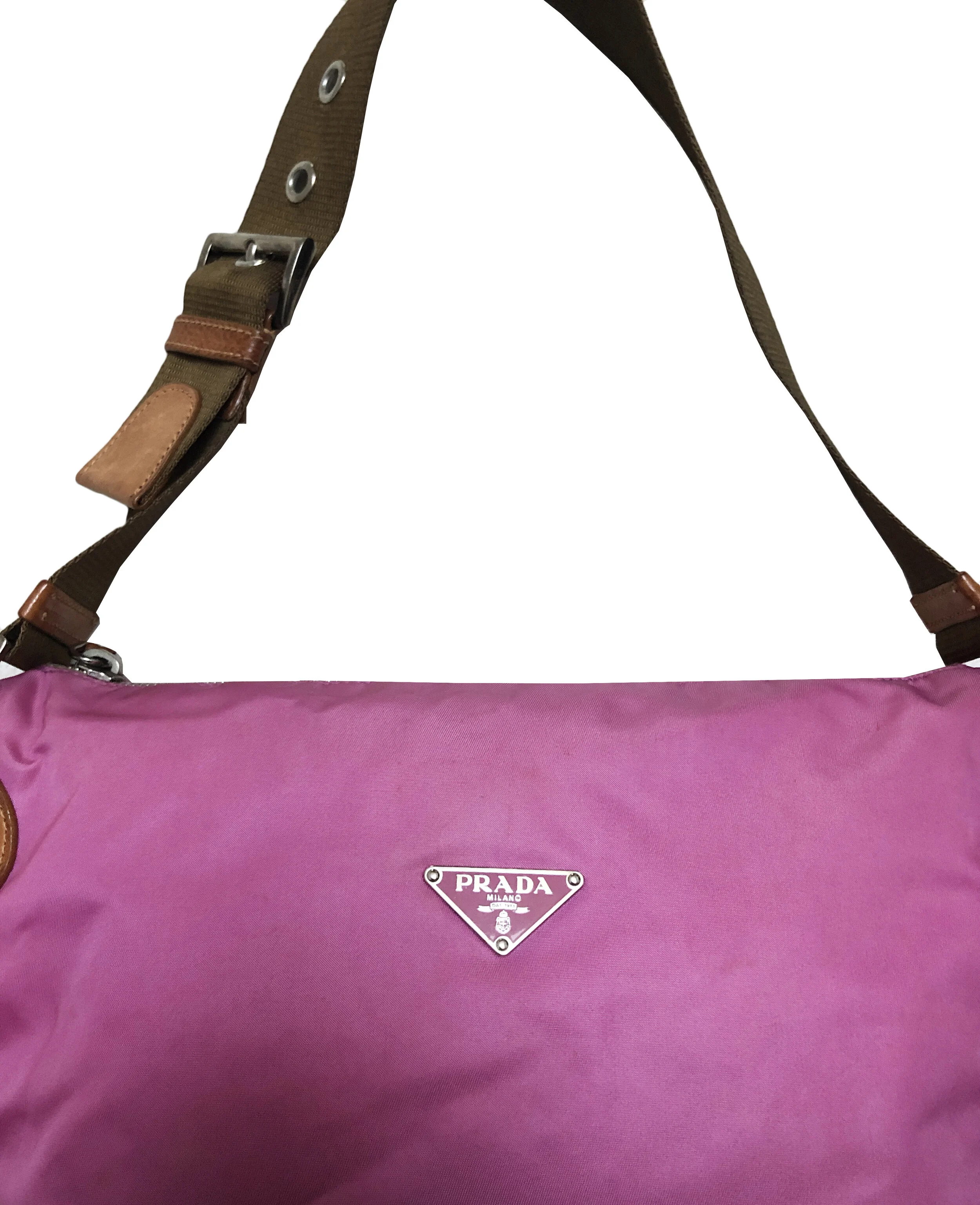 prada pink nylon bag