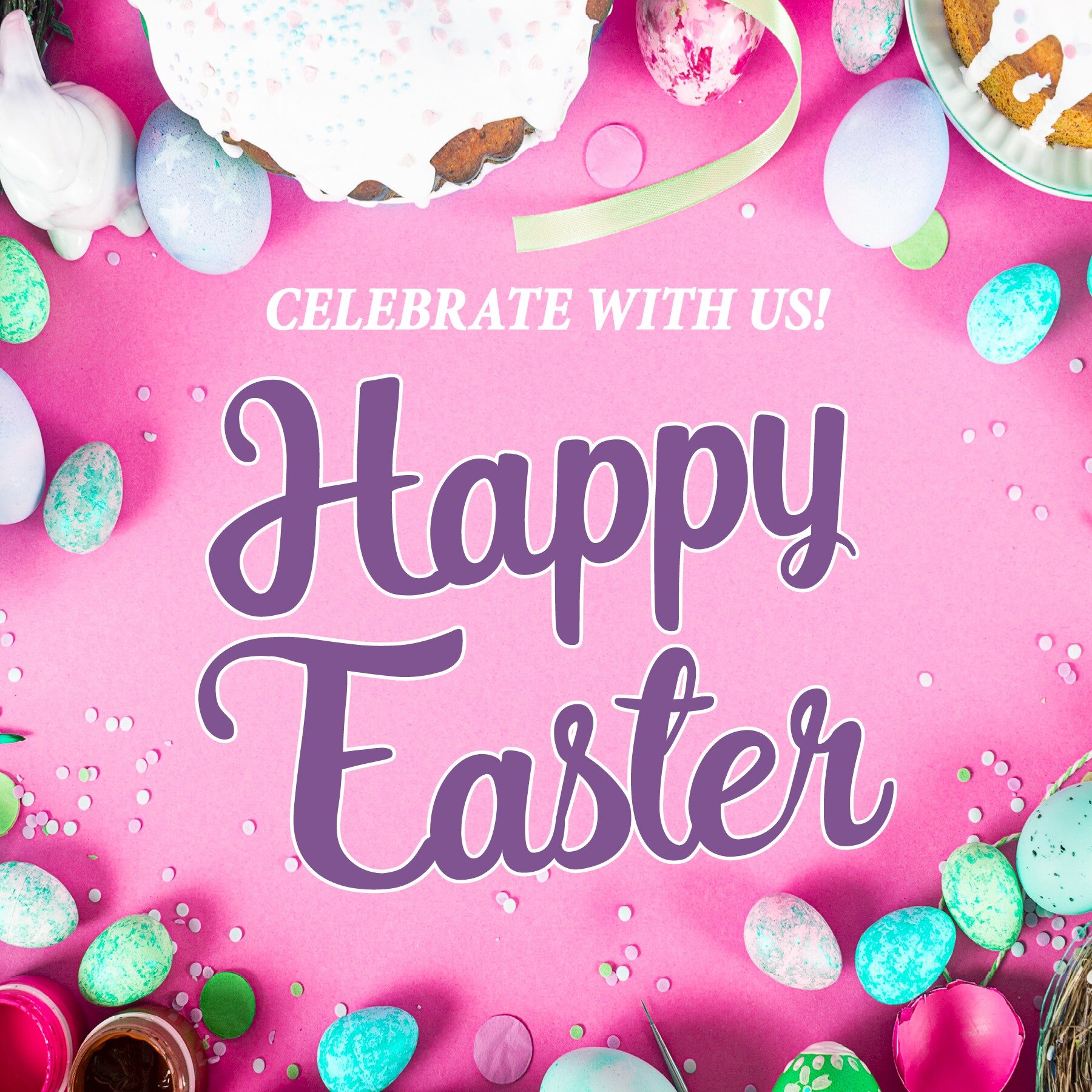 🐰 Celebrate Easter with us this Sunday and enjoy our special brunch buffet! 🐣
.
BUFFET MENU INCLUDES:
Assorted Salads, Fresh Baked Goods, Scrambled Eggs, Assorted Eggs Benny, Baked Ham, Roast Beef, French Toast (strawberry compote &amp; whipped cre