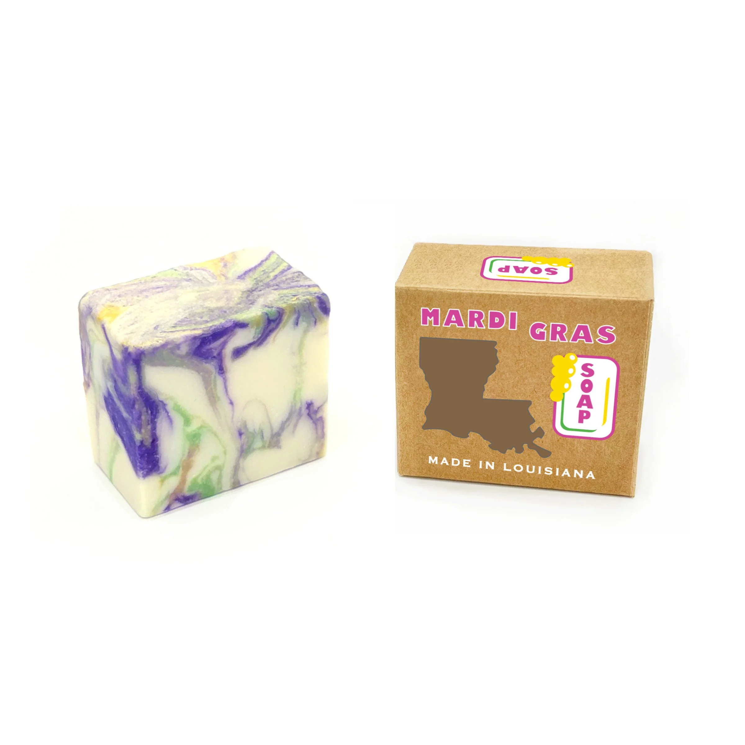 Mardi Gras Soap Bar