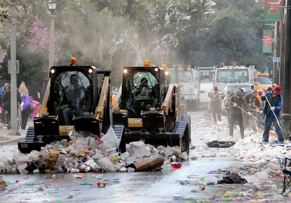 Recycling bags will be available on the Uptown parade route this Mardi Gras