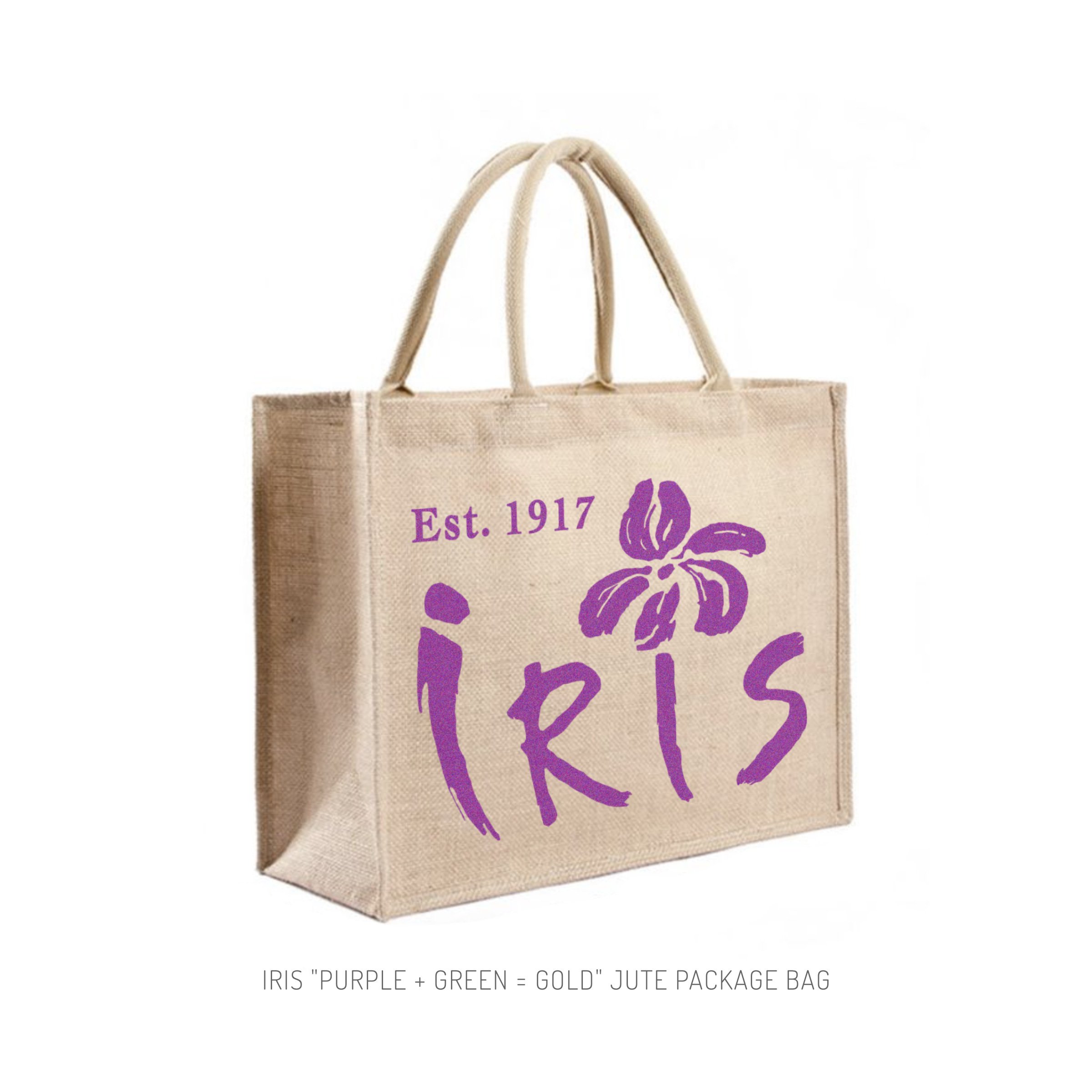 Iris P+G=G Jute Package Bag.jpg