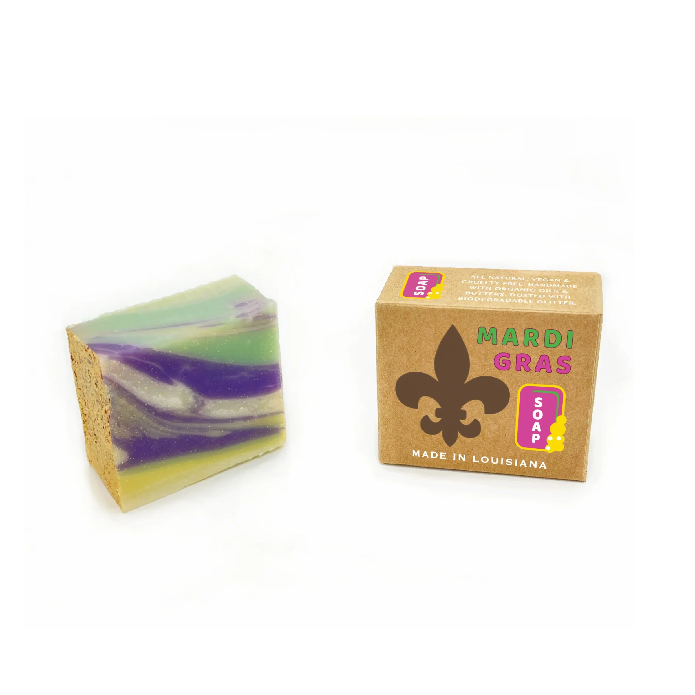Mardi Gras Soap Bar