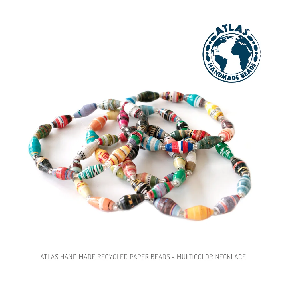 Atlas Hand Made Recycled Paper Beads — Grounds Krewe