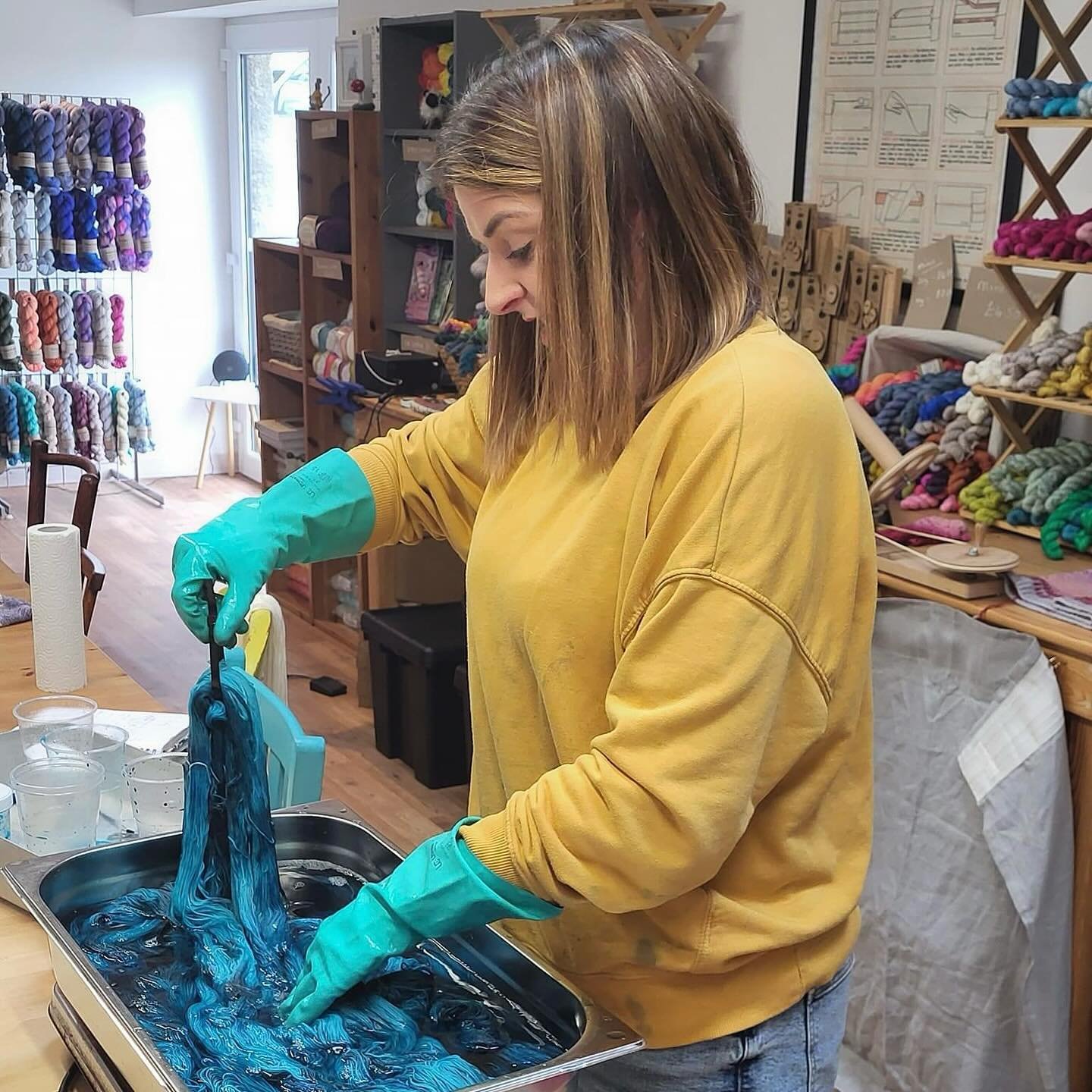 Absolutely loved the Open Day on Saturday. 

There was a real buzz about the place and I managed to do a couple of dye demos throughout the day. 

I&rsquo;ve done this before for visiting groups and would be happy to do this again to teach you about 