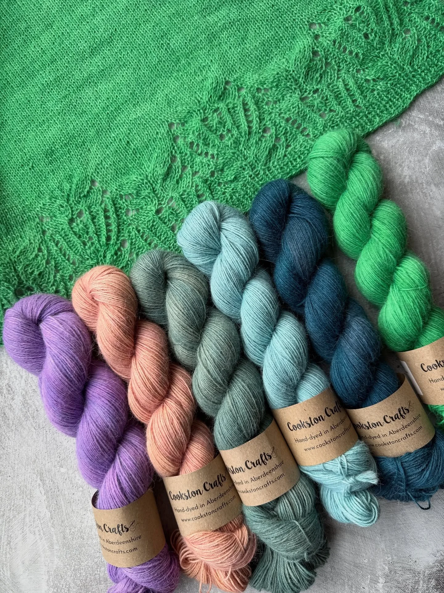 This Baby Llama yarn is absolutely gorgeous but I need to make some space for new stock so I&rsquo;ve discounted them to &pound;20. 

At 400m per 100g, I used 2 skeins of the bottle green colour to knit a small Posy Cardigan and it has a lovely natur