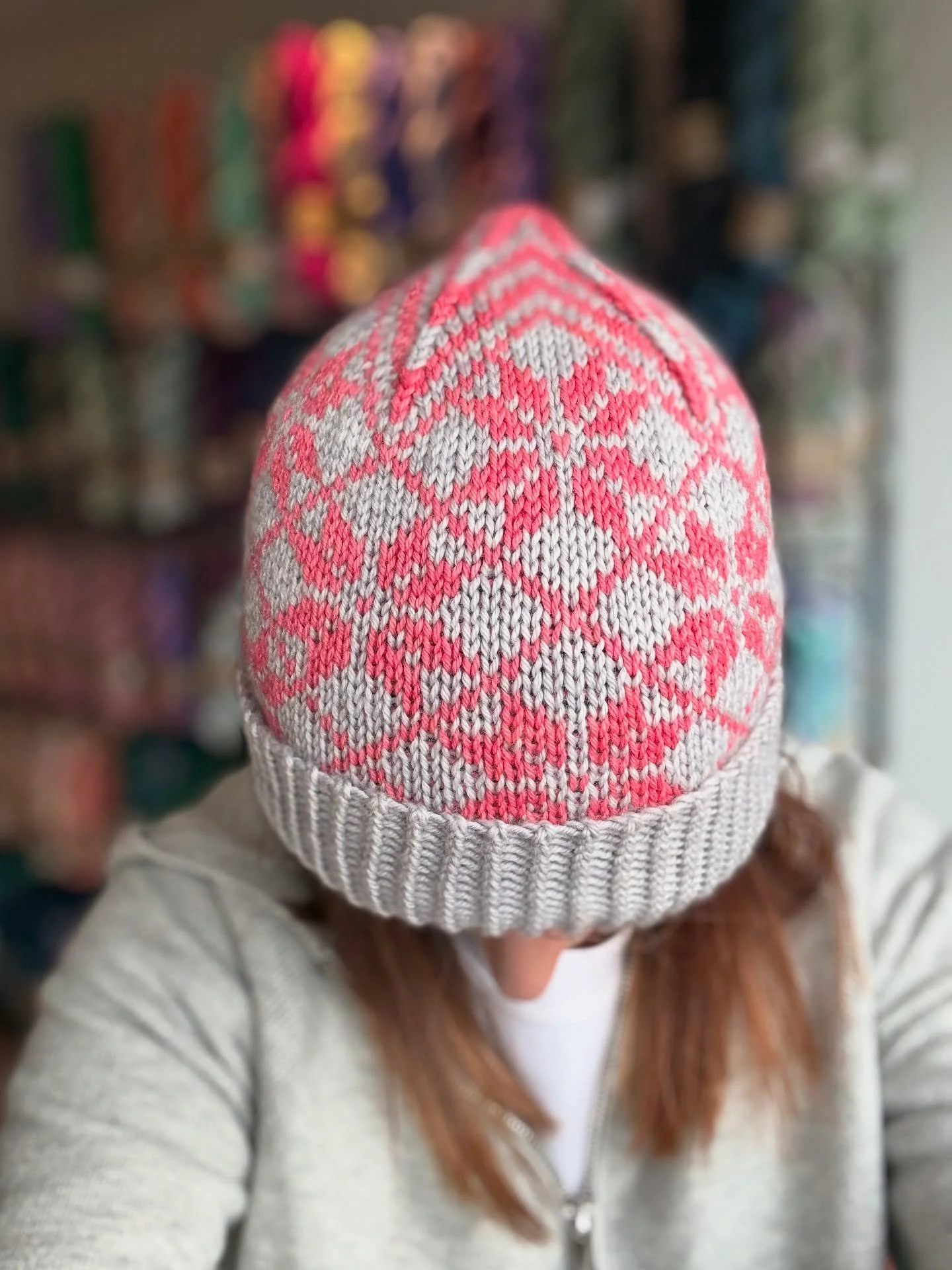 I&rsquo;ll have Norwegian Star Hat Kits available at @glasgowschoolofyarn 

This is the debut pattern from local designer, Elodie Wagener and it has lots of size variations and clever calculations to achieve the perfect fitting hat. 

It is designed 