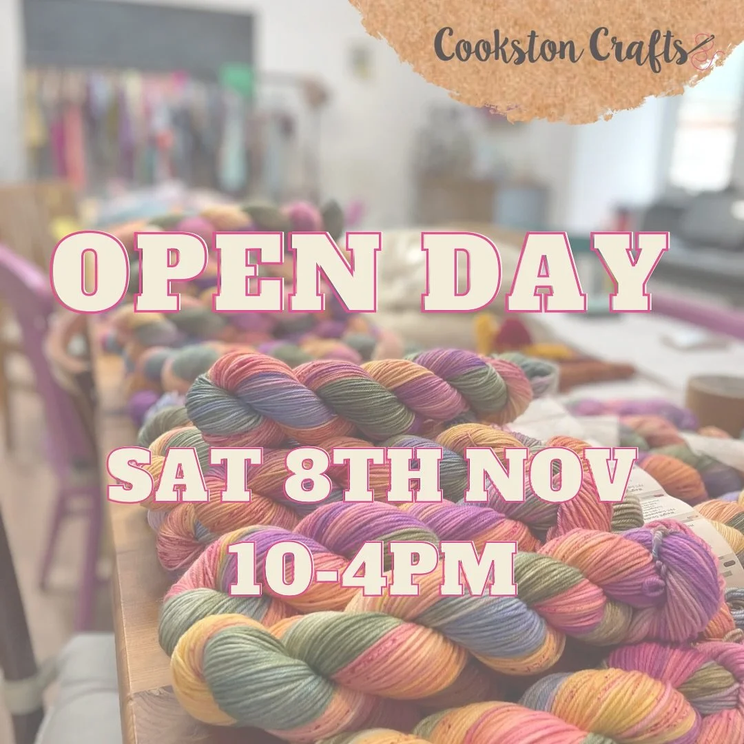 I&rsquo;m going to have another open day in the workshop on Sat 8th Nov. 

Come along for a cuppa and browse the yarn and get some inspiration for new knits.

I have lots of things I need to clear out too so there might be bargains to be had! 

Pleas