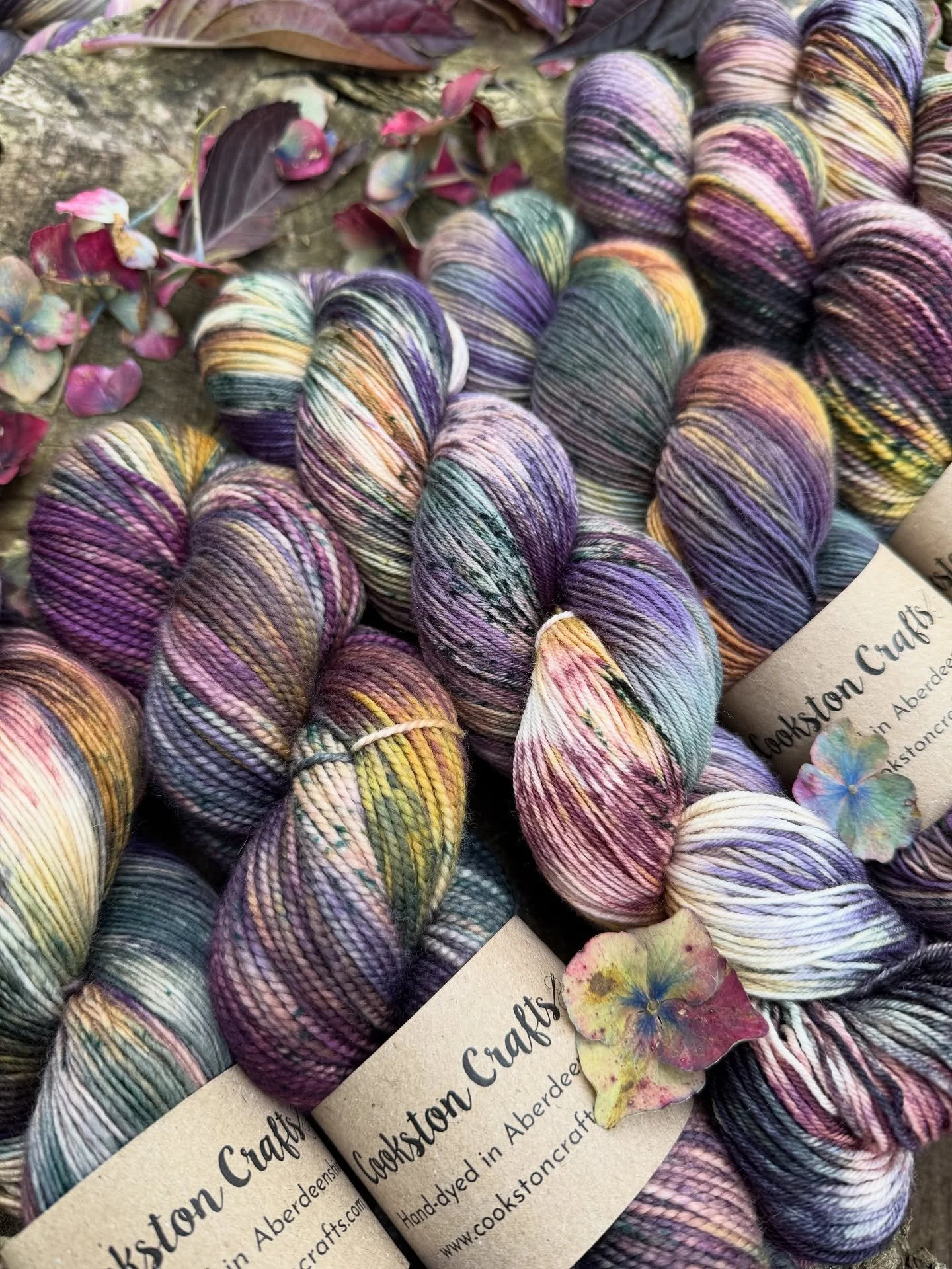 Enchanted Forest is a new rich autumnal colourway perfect for this time of year 🍁

Just a wee heads up that I&rsquo;ll close the pre order, tomorrow morning 27th Oct. 

You can choose your preferred yarn base and I&rsquo;ll hopefully get these sent 