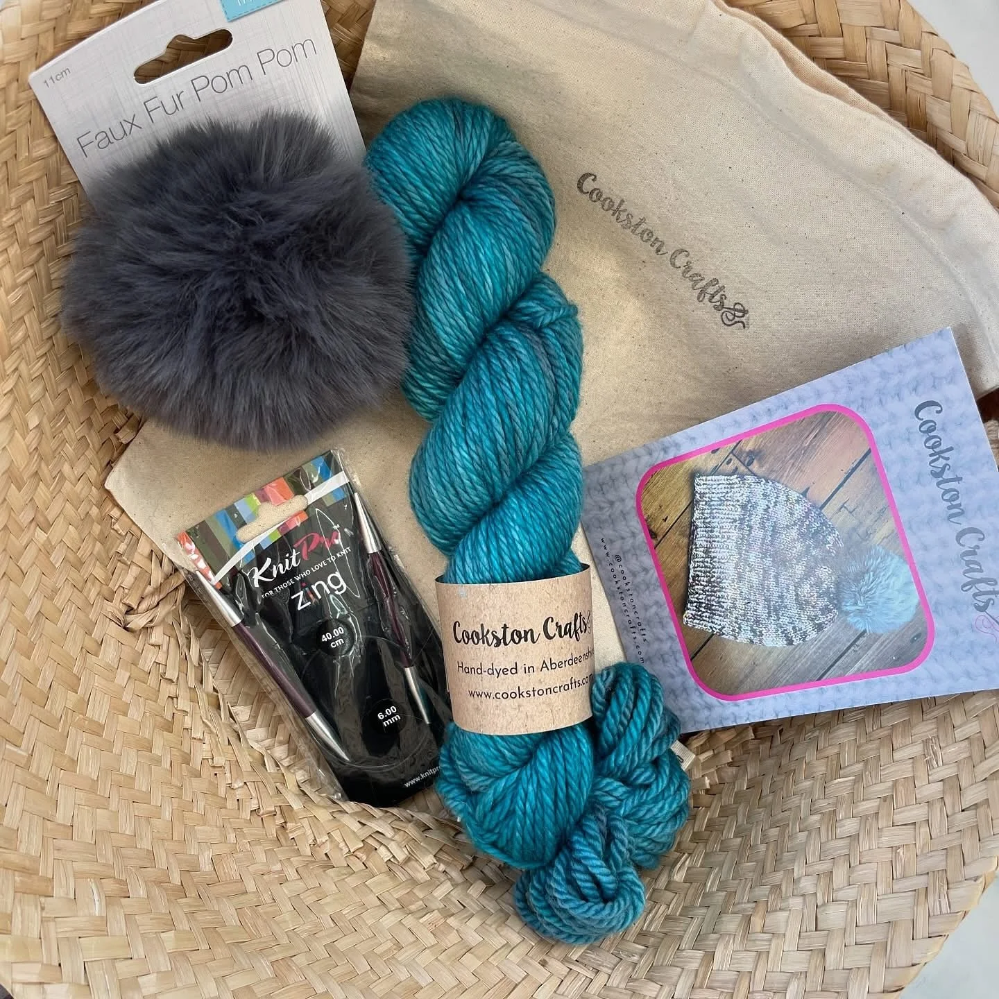 Perfect time for some chunky hat knitting&hellip;.

I&rsquo;ve just added some more chunky yarn kits to the website. 

Each kit contains:

100g of chunky hand dyed merino yarn 
Knit pro circular needles
a pattern
a pom pom and 
a cotton project bag

