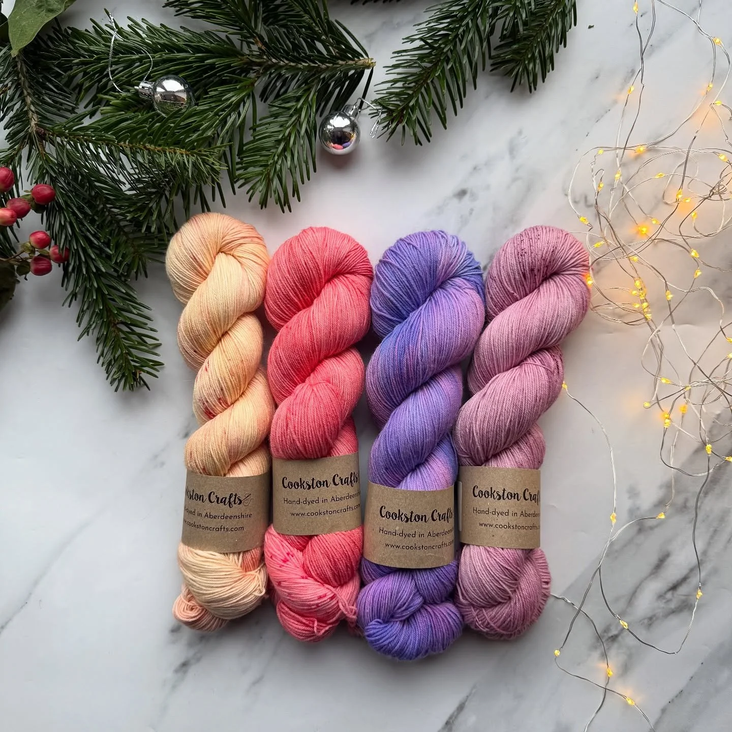 I&rsquo;ve just added some 4 skein kits for the new Westknits Hiberknit - Icelandscape Shawl

A great project for the upcoming holiday season. 

Unfortunately I won&rsquo;t have time to dye 50gram skeins but the pattern can also be knitted with 4 x 1