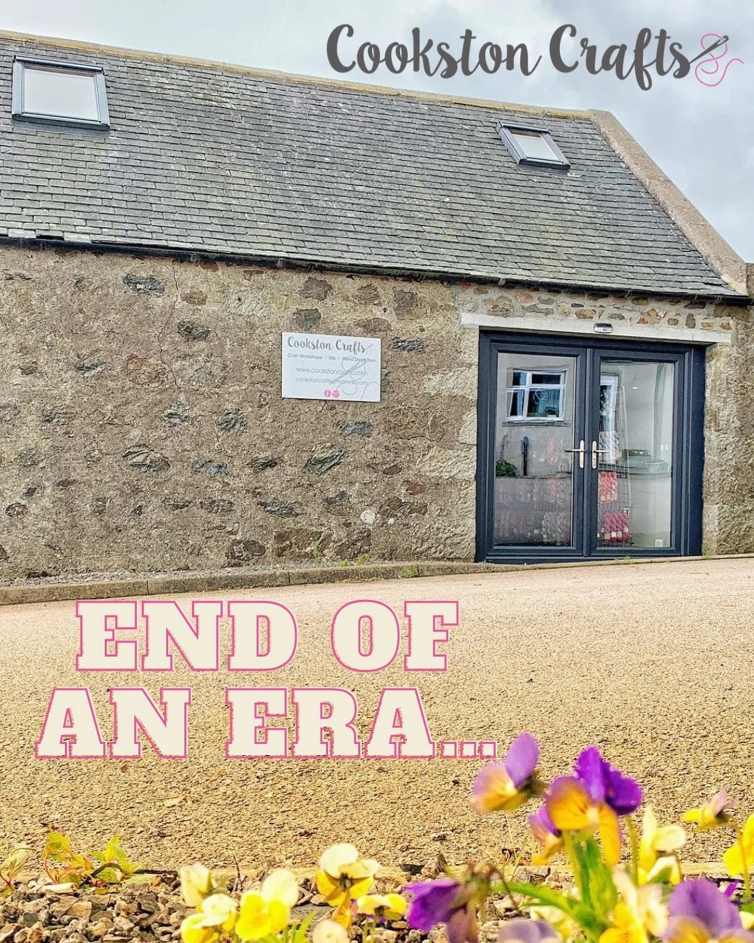 But the start of a new chapter&hellip;.🥰

It&rsquo;s my last day for visitors in the workshop tomorrow Weds 3rd Dec.

Cookston Crafts will still continue but online only (and maybe at a few more pop up events) 

We converted this steading 8 years ag