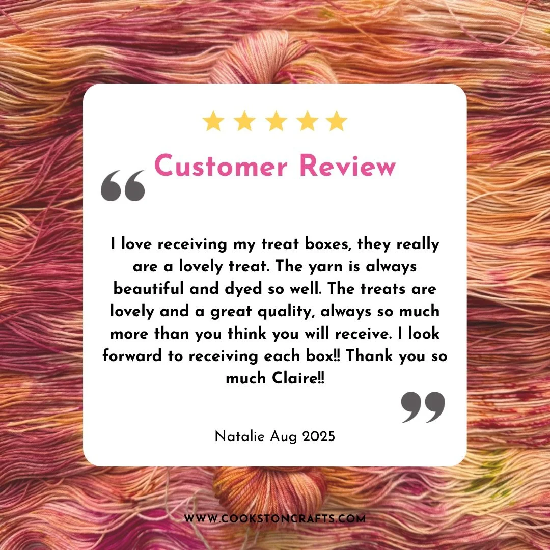 Treat Boxes are a lovely gift to yourself throughout the year. Swipe through for a look at the box contents from this year.

🧶 boxes are sent every 2 months
🧶 a choice of yarn base
🧶 high quality extra treats
🧶 subscribers save 10% 

The next box