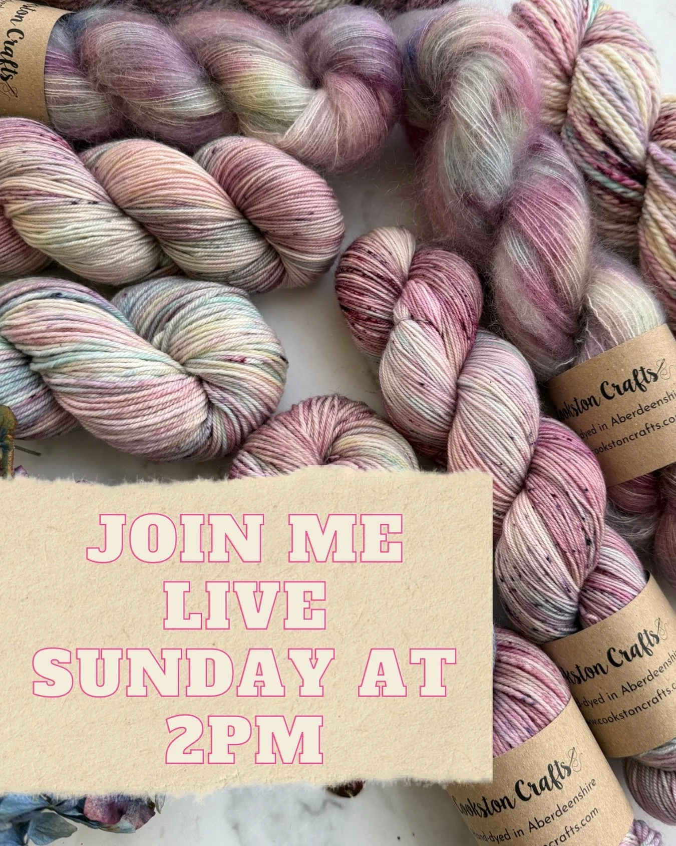 Join me for a natter in the workshop tomorrow at 2pm.

I&rsquo;ve got some bargains to share with you and have a few new yarns to add to the website.

I&rsquo;m definitely making progress with the packing but I&rsquo;m probably right at the point whe