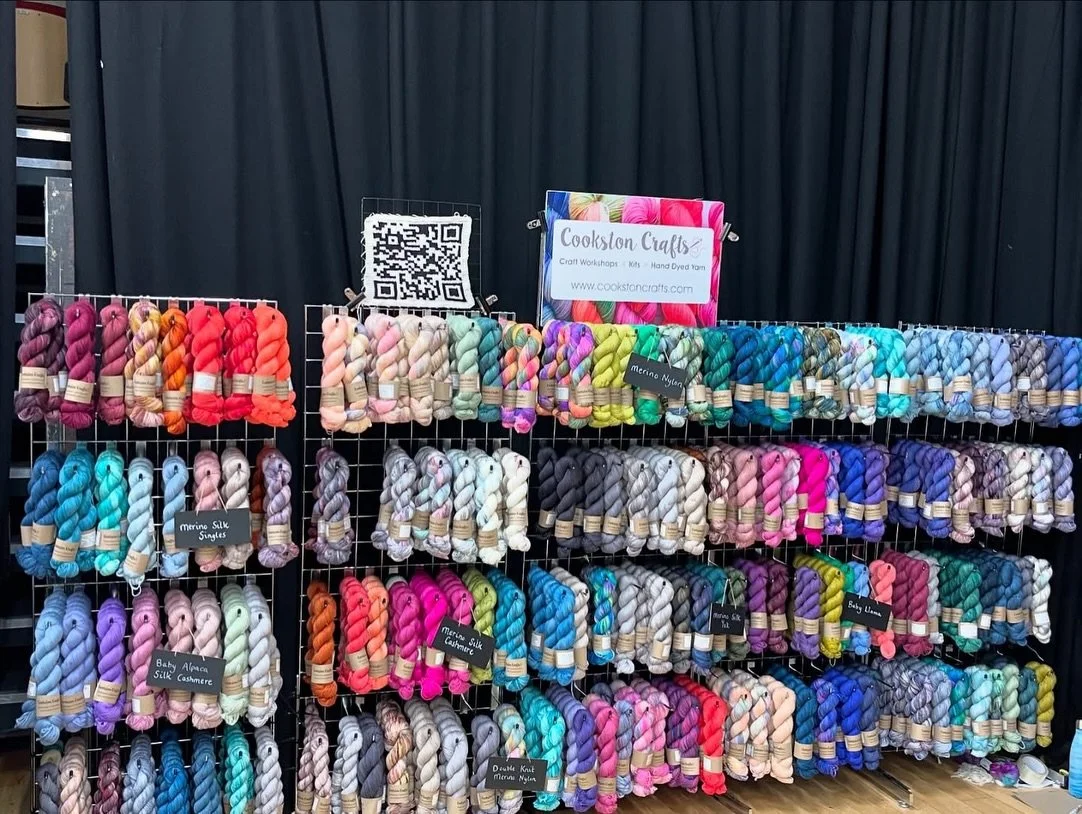 It feels like so long since I&rsquo;ve seen the yarn displayed like this&hellip;

I&rsquo;ll be at @elginfibrefest on Sat 11th April then @tangledgalashiels on 29th &amp; 30th May

I have a few more shows planned in Scotland this year but are there a