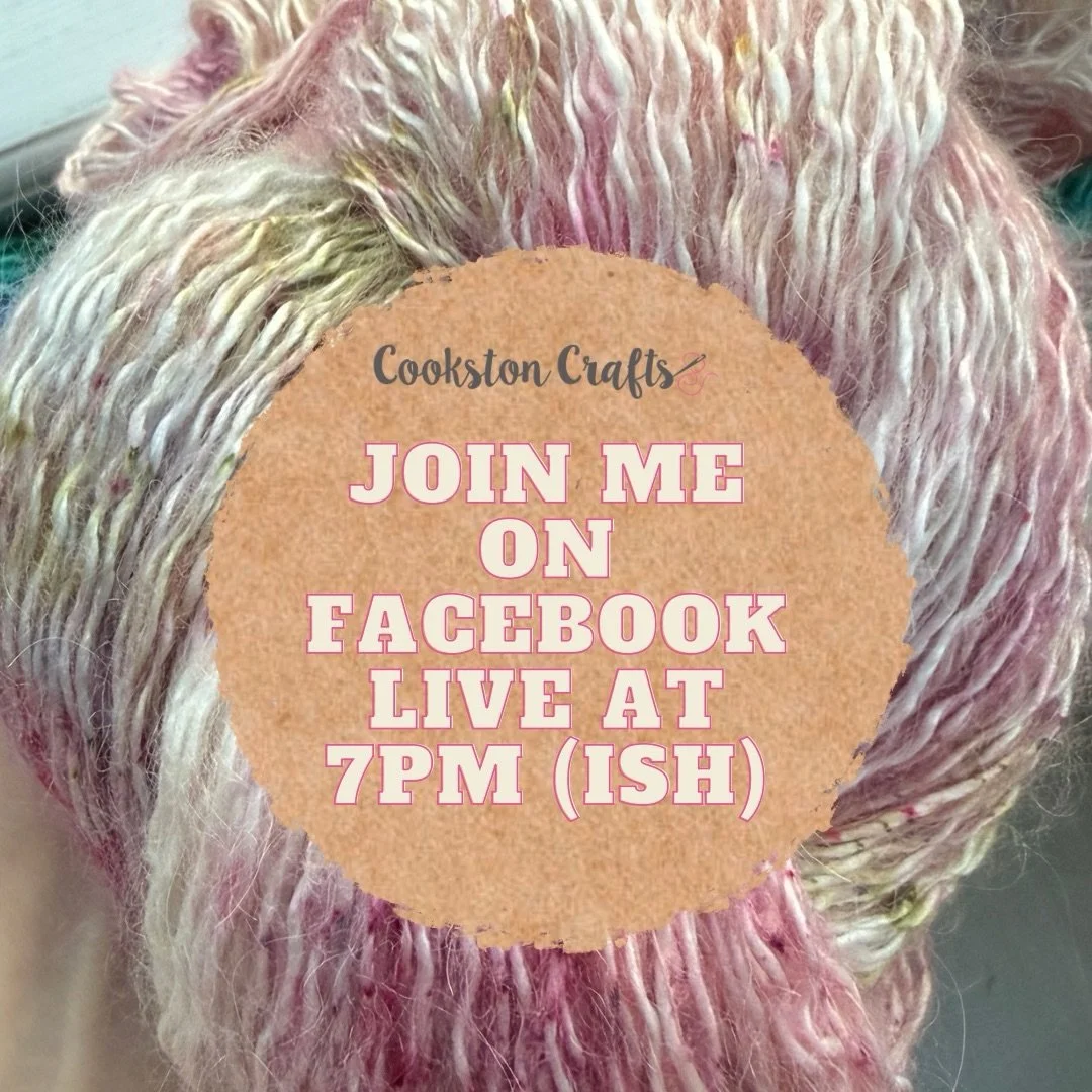 There&rsquo;s lots of new things to show you so let&rsquo;s have a chat at about 7ish tonight.

I&rsquo;ll do it over on Facebook at 7 and then on Instagram just afterwards at 7.20ish. 😀

#yarnlover #handdyedyarns