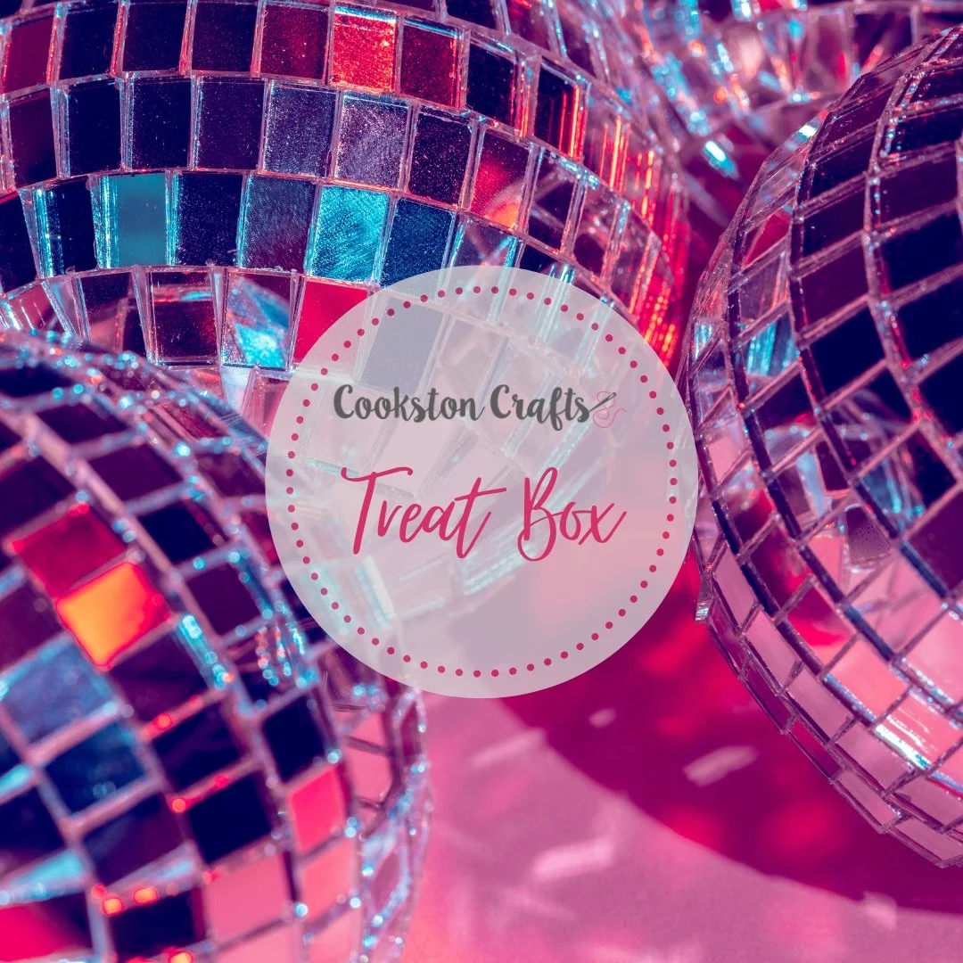 Let&rsquo;s go for a bit of disco ball glamour for the next Treat Box!

The May Treat Box will be available to order until the 5th May and it will be sent out at the end of May. 

I&rsquo;ve included a shot of the contents of the last box and if you 