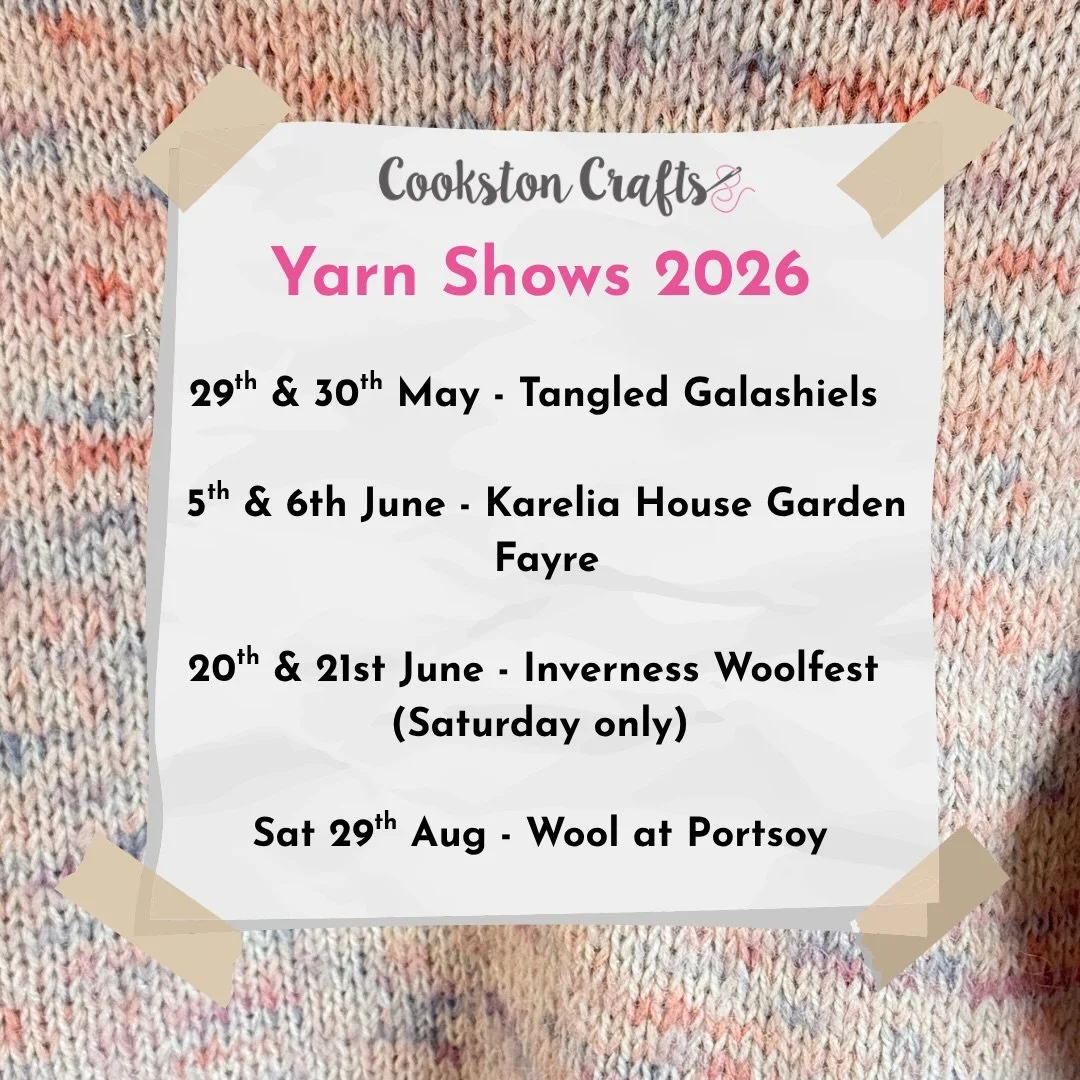 Busy busy preparing for these summer shows!

Will I see you at any of them? 

#yarnfest #yarnshow #scottishyarnshow