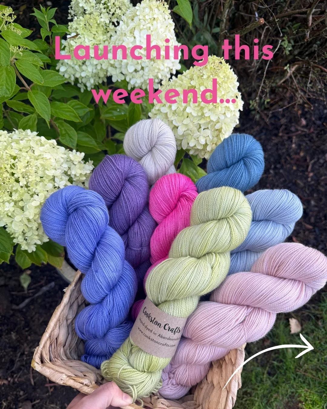 Launching this weekend at @woolatportsoy 

This 100% Merino yarn is so soft and bouncy and it&rsquo;s a non superwash yarn so perfect for colourwork.

Working away on my Wildflower Tee as a sample of this base 🤞 I&rsquo;ll manage to finish it! 

I&r