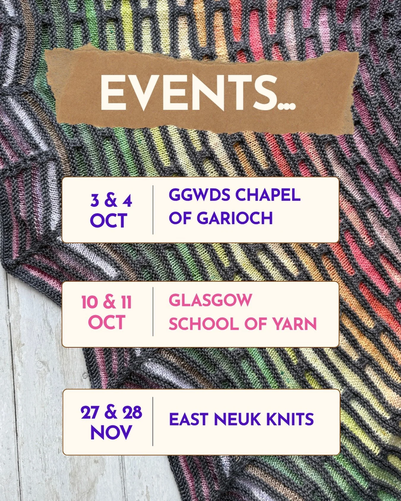 At this time of year, everything just ramps up&hellip;

🧶Advent production (only 8 colours to go!)
🧶September Treat Box (all dyed and awaiting treats) 
🧶Westknits MKAL (drying as we speak)

Not to mention preparing for these upcoming shows&hellip;
