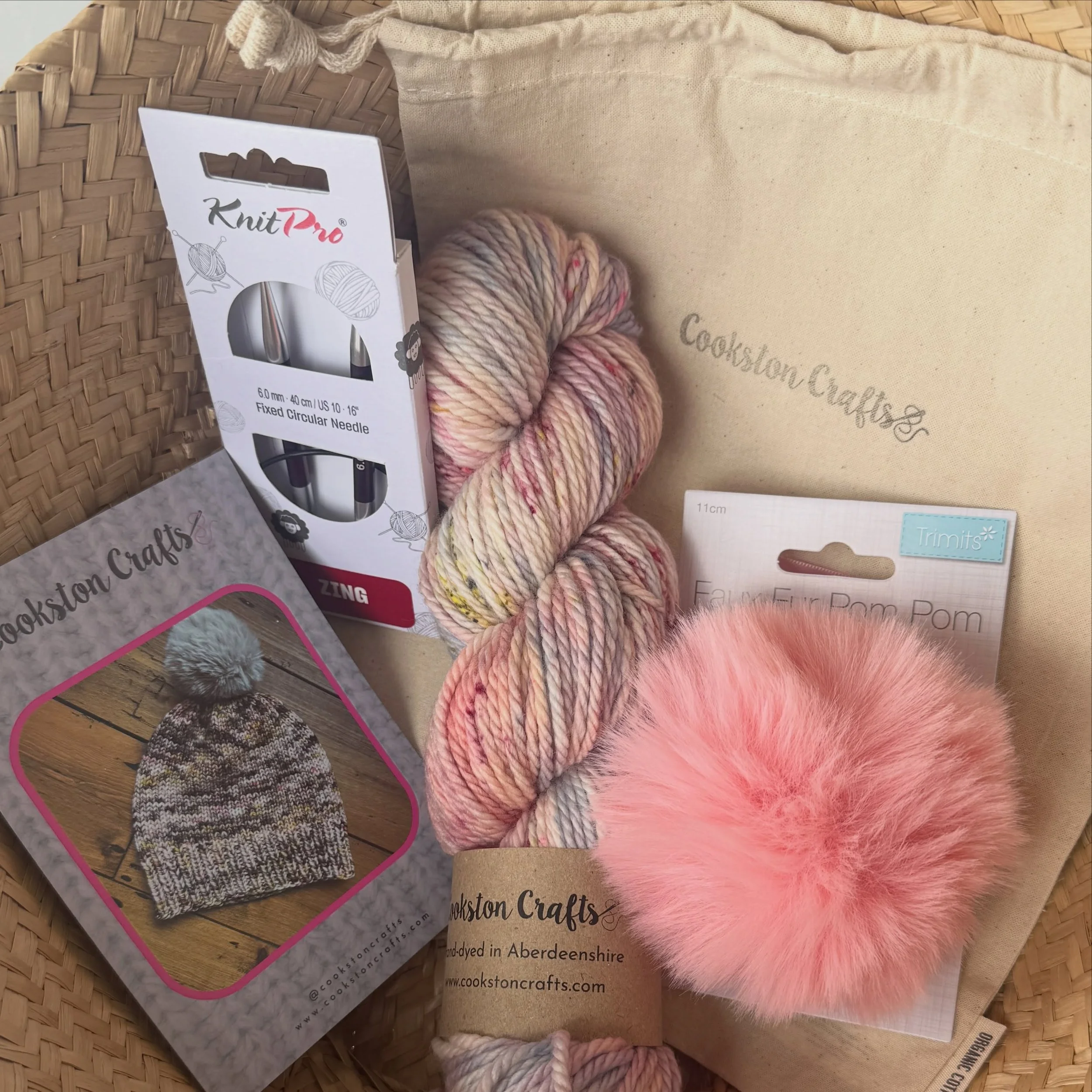 It&rsquo;s time for the beanie hat kits to make a reappearance

It&rsquo;s the perfect kit for a present and not too challenging. 

The kit includes a skein of chunky merino yarn, knit pro needles, a pom pom, pattern and a cotton project bag. 

I&rsq