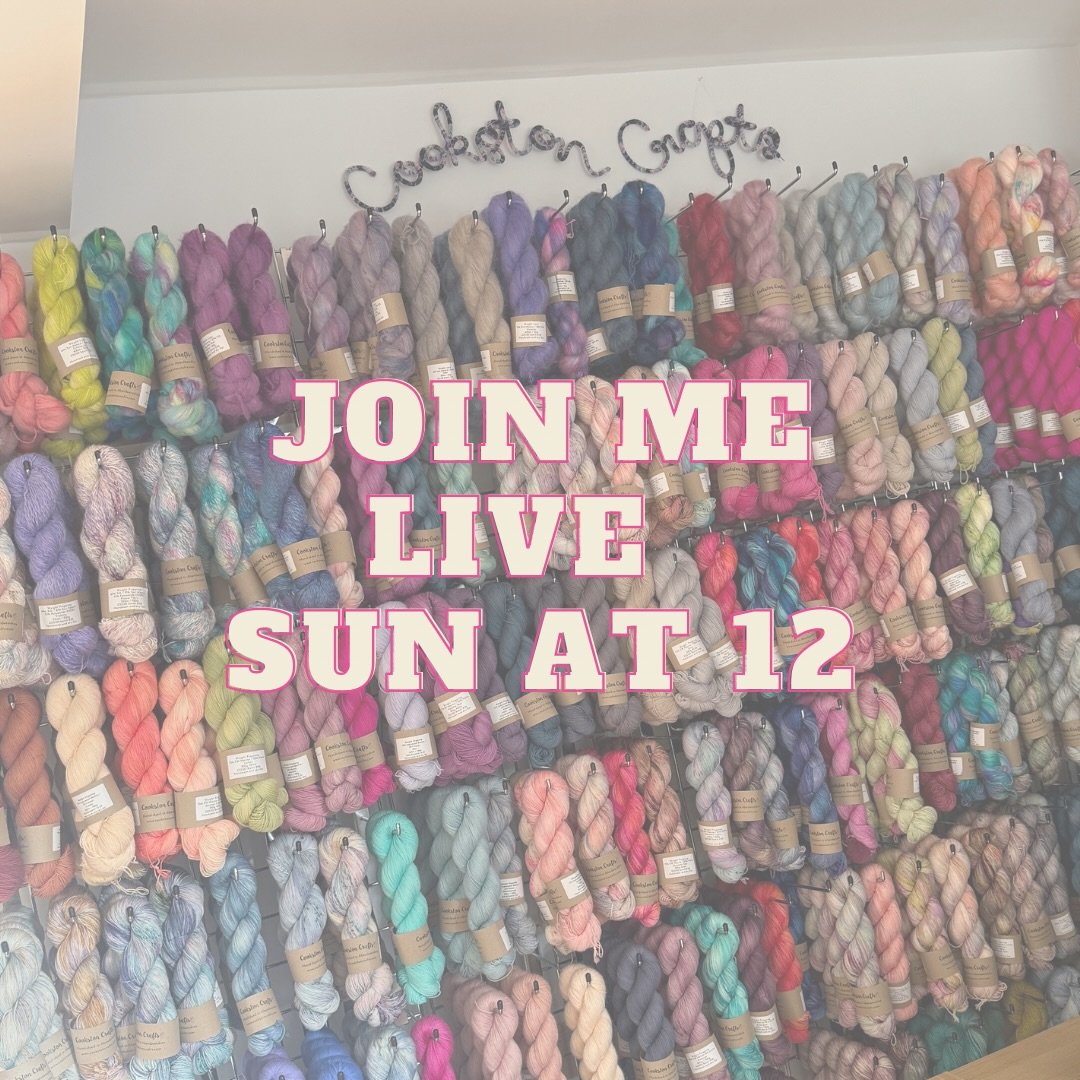 Join me live tomorrow for a yarnie catch up and a root around my new yarn wall! 

I&rsquo;ll record it on fb this time but I&rsquo;ll pop a link to it in stories. 

I&rsquo;m deep in advent prep at the moment (only 3 colours to go!) but there&rsquo;s