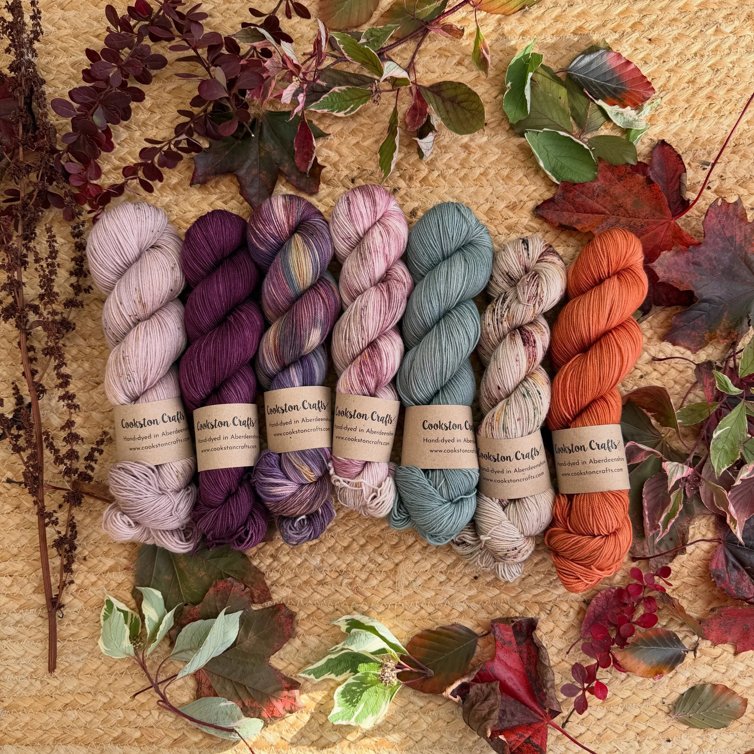 Autumn is definitely in the air 🍂 🍁

This full collection will be coming with me to @glasgowschoolofyarn this weekend

There&rsquo;s a variety of bases available and if you like these, I &lsquo;might&rsquo; run a pre order. What do you think? 

Swi