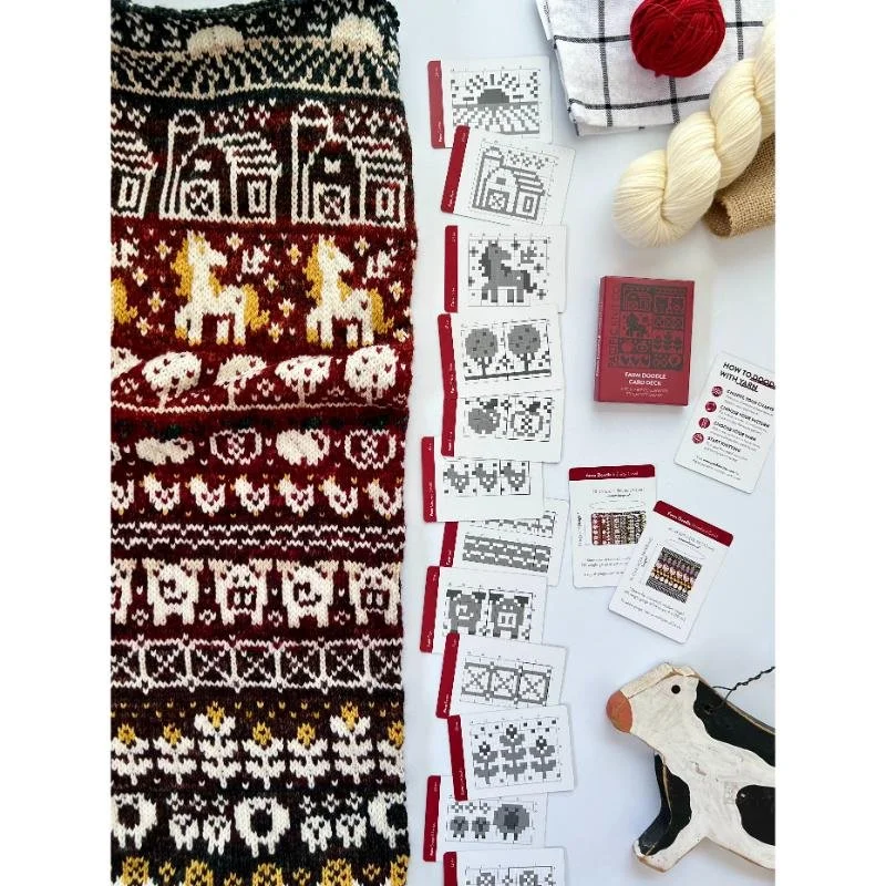 Pacific Knit Co Doodle Deck Colourwork Knitting Cards — Cookston Crafts ...