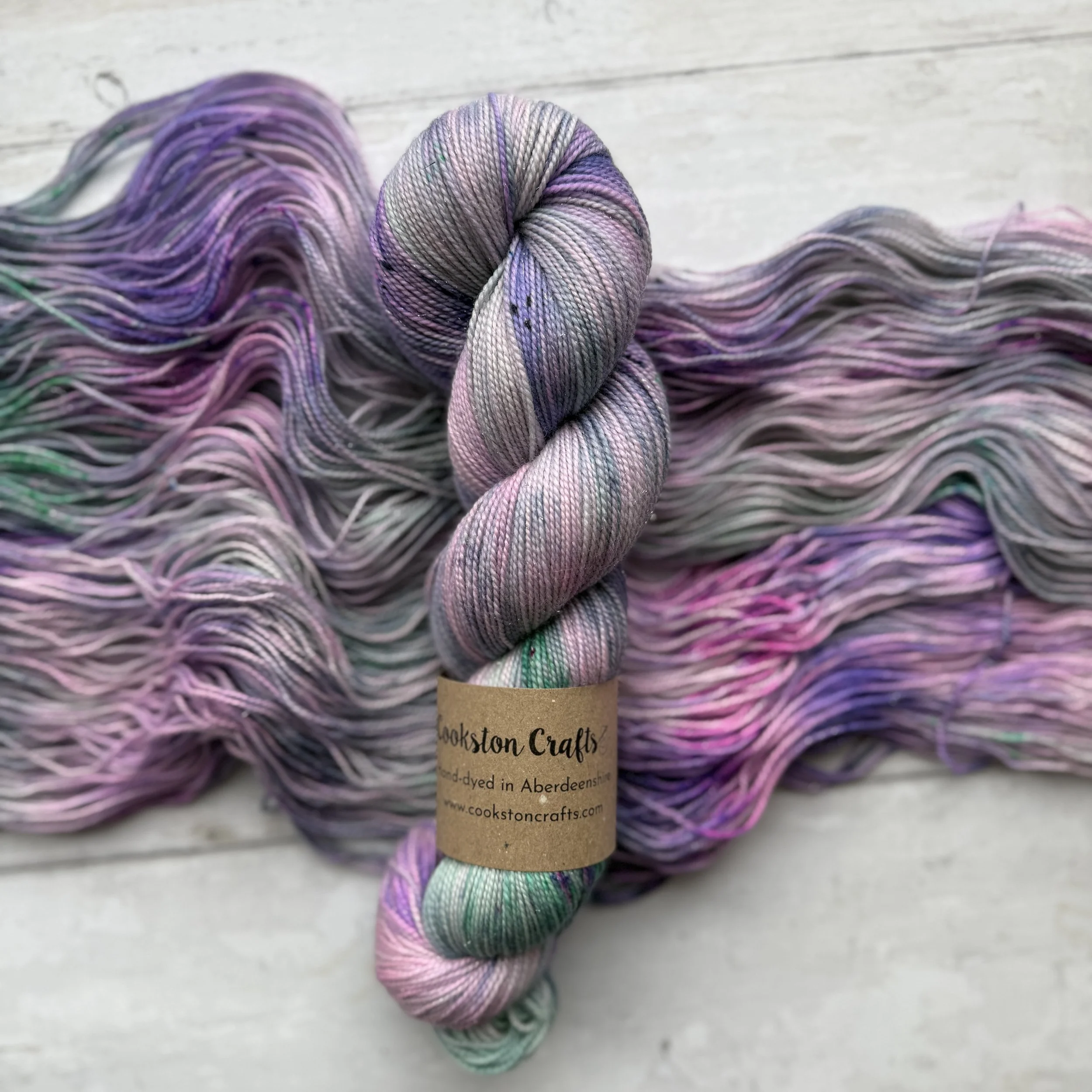 Northern Lights - Sparkle Fingering Weight Yarn
