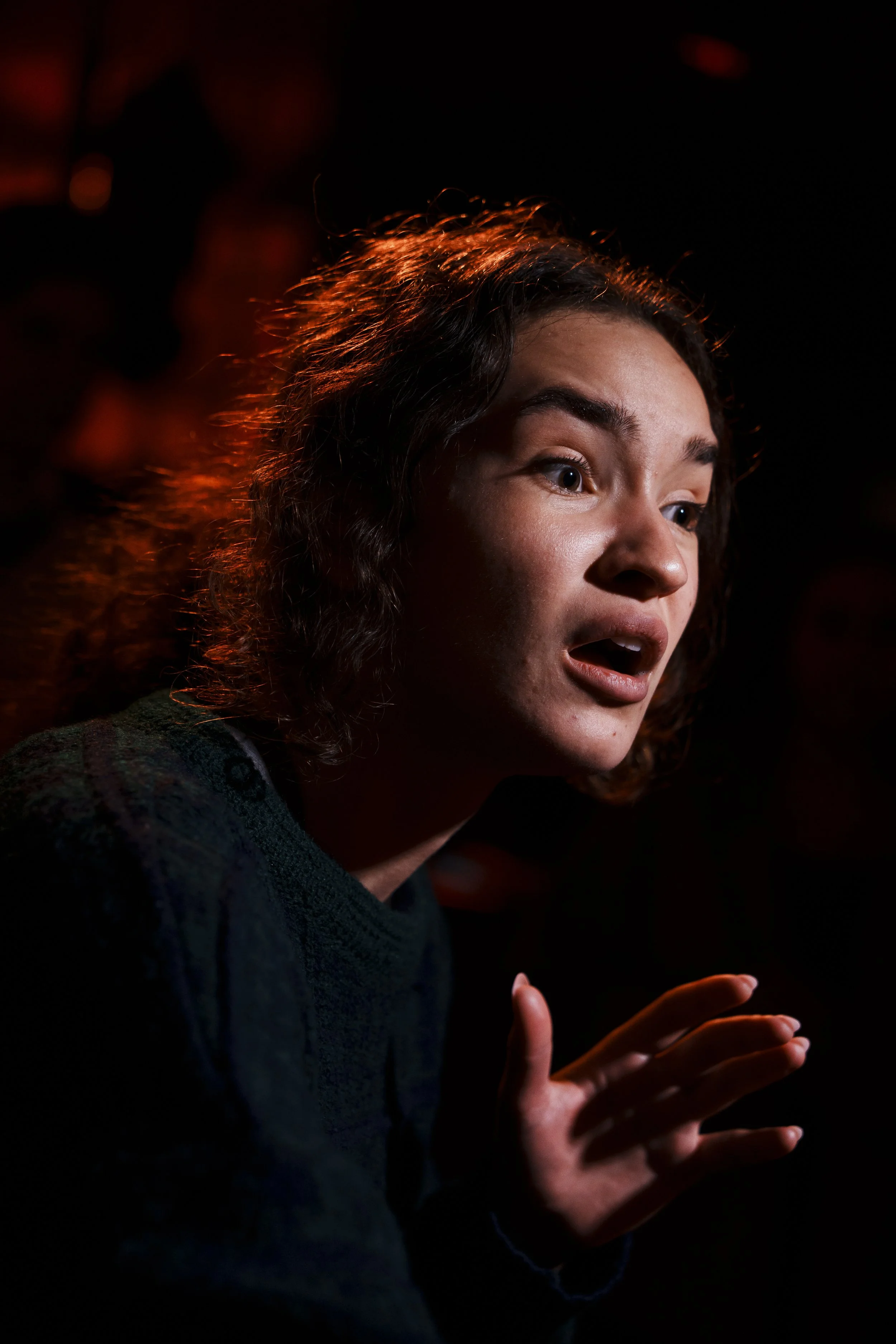 Live performance of a scene from The Naked Woman feature script. March 2025, NYC.  Rehearsal images by Alice Plati