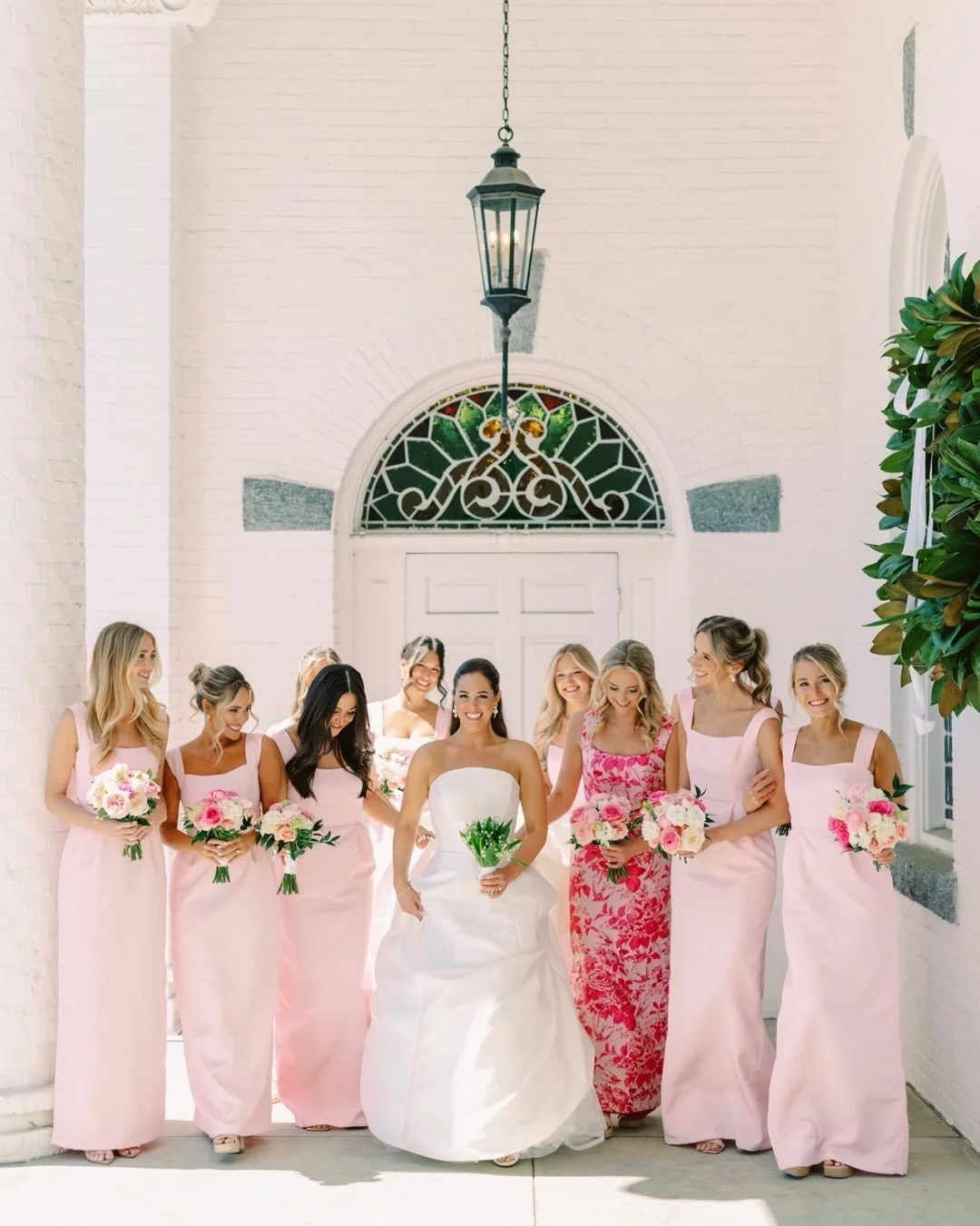 Jill + Jim said &ldquo;I do&rdquo; to forever in Georgia surrounded by the prettiest pink and green details, overflowing florals, and so much love. The sweetest couple and the dreamiest day from start to finish. 🤍