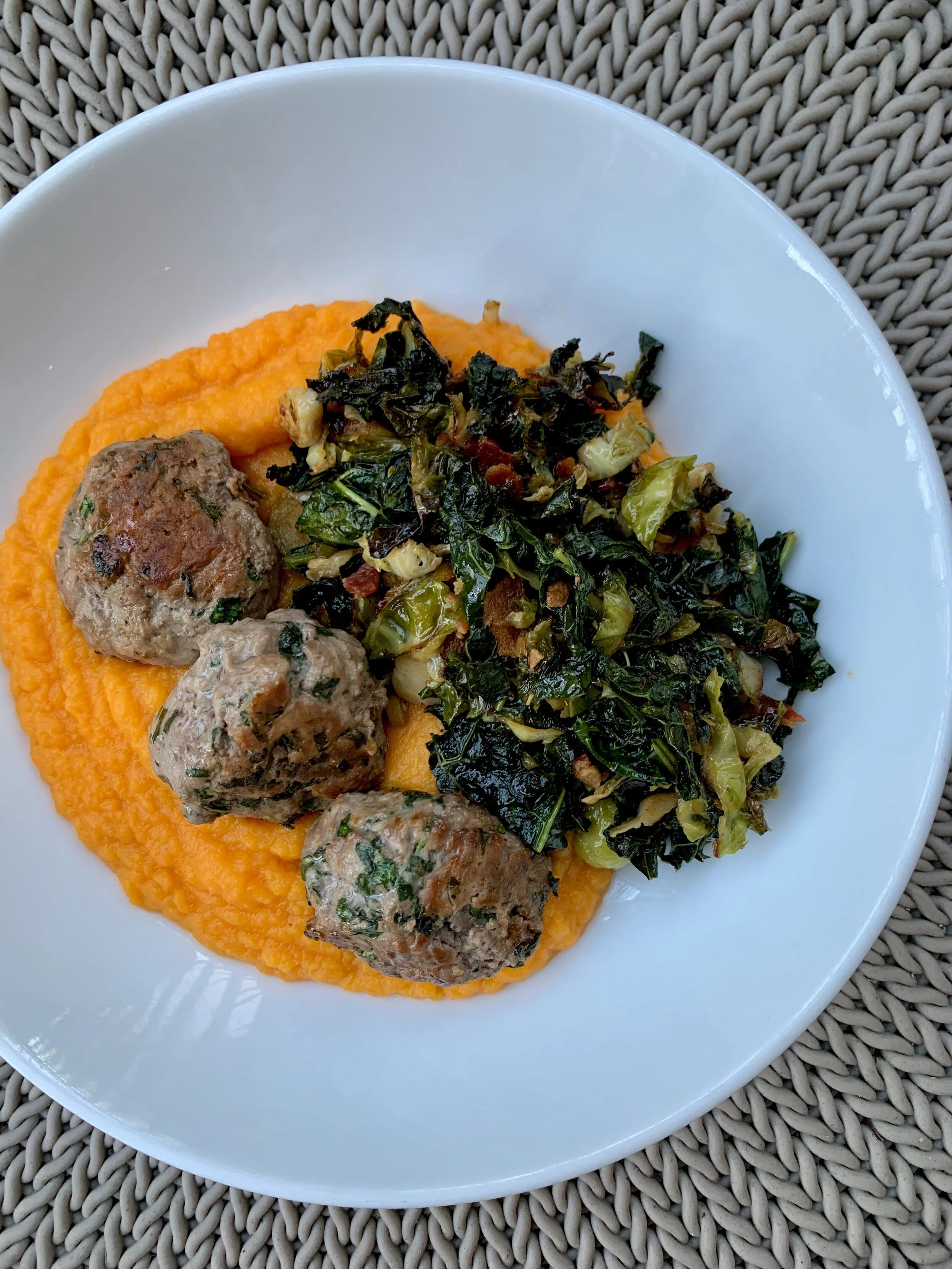                                                       Basil Mint Lamb Meatballs