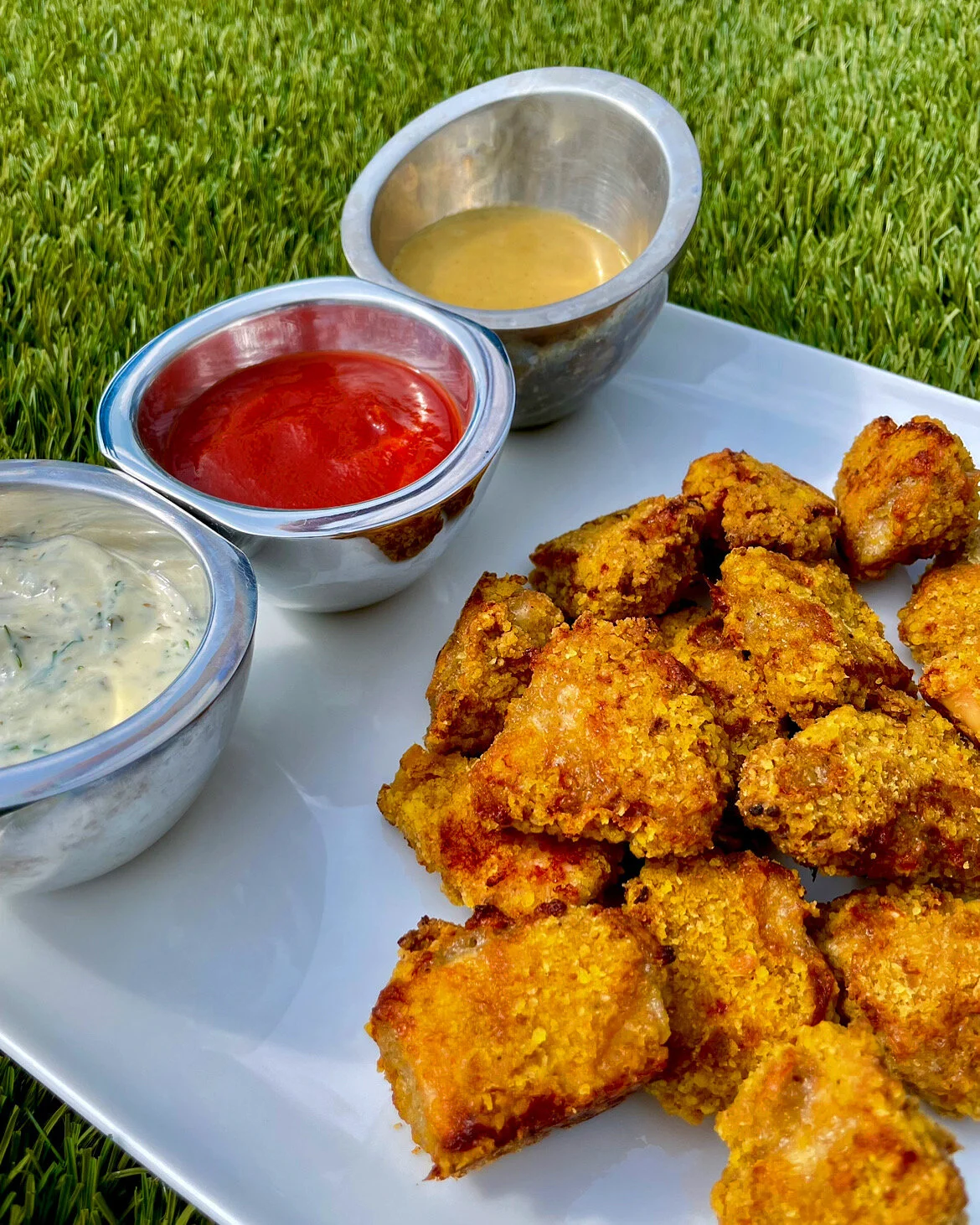 Plantain Crusted Chicken Nuggets
